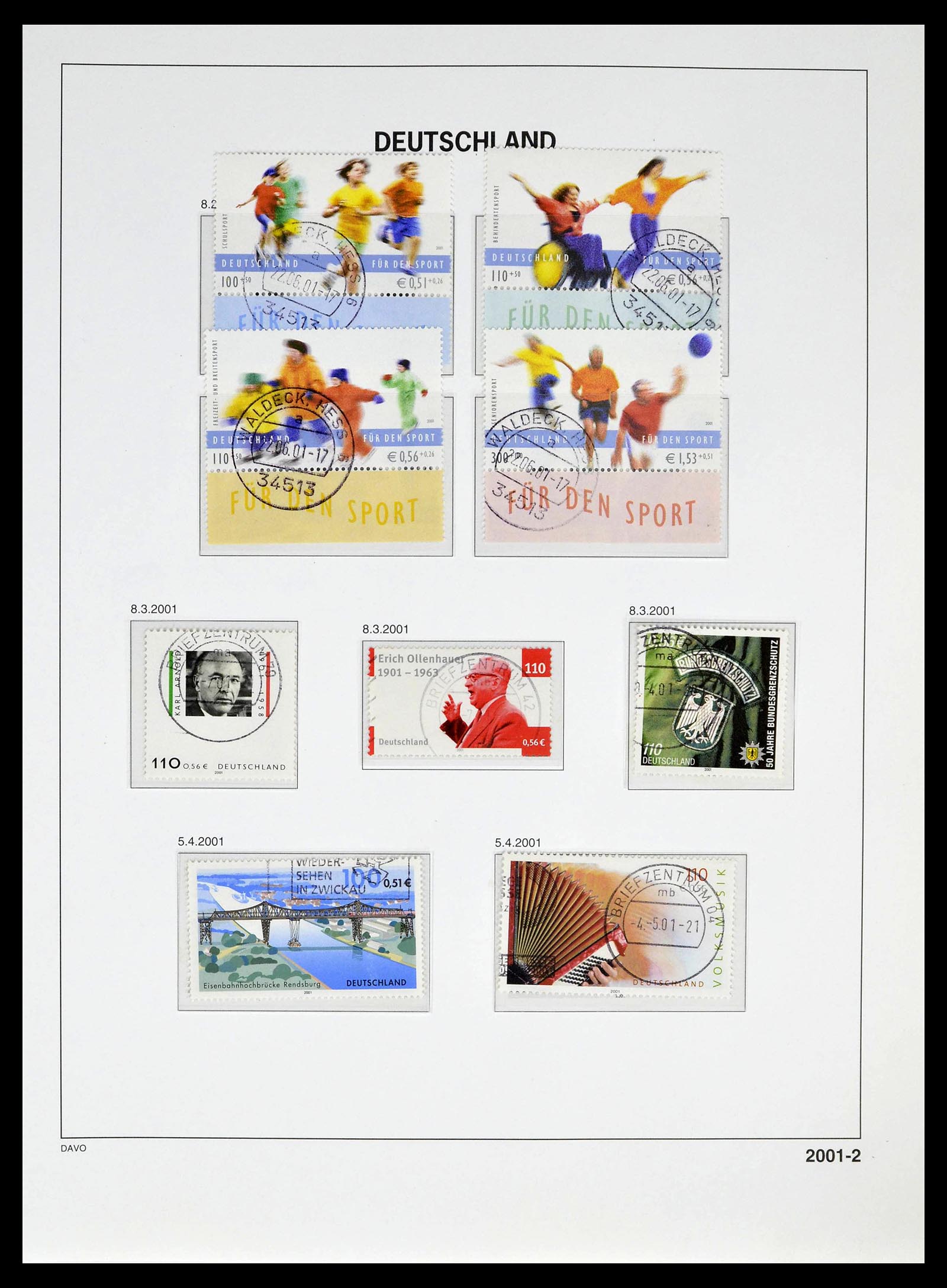 39326 0205 - Postzegelverzameling 39326 Bundespost 1949-2003.