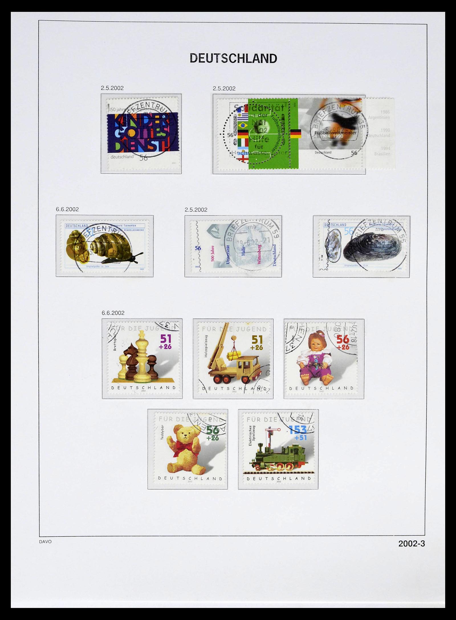 39326 0215 - Postzegelverzameling 39326 Bundespost 1949-2003.