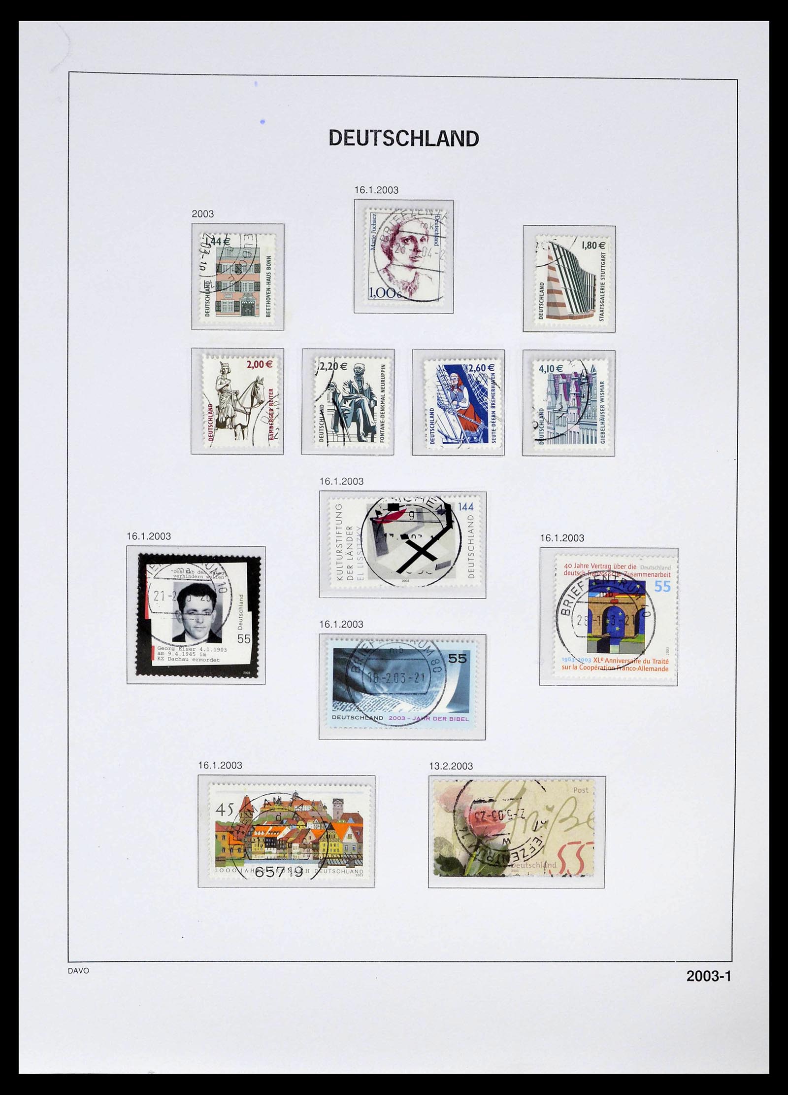 39326 0222 - Stamp collection 39326 Bundespost 1949-2003.