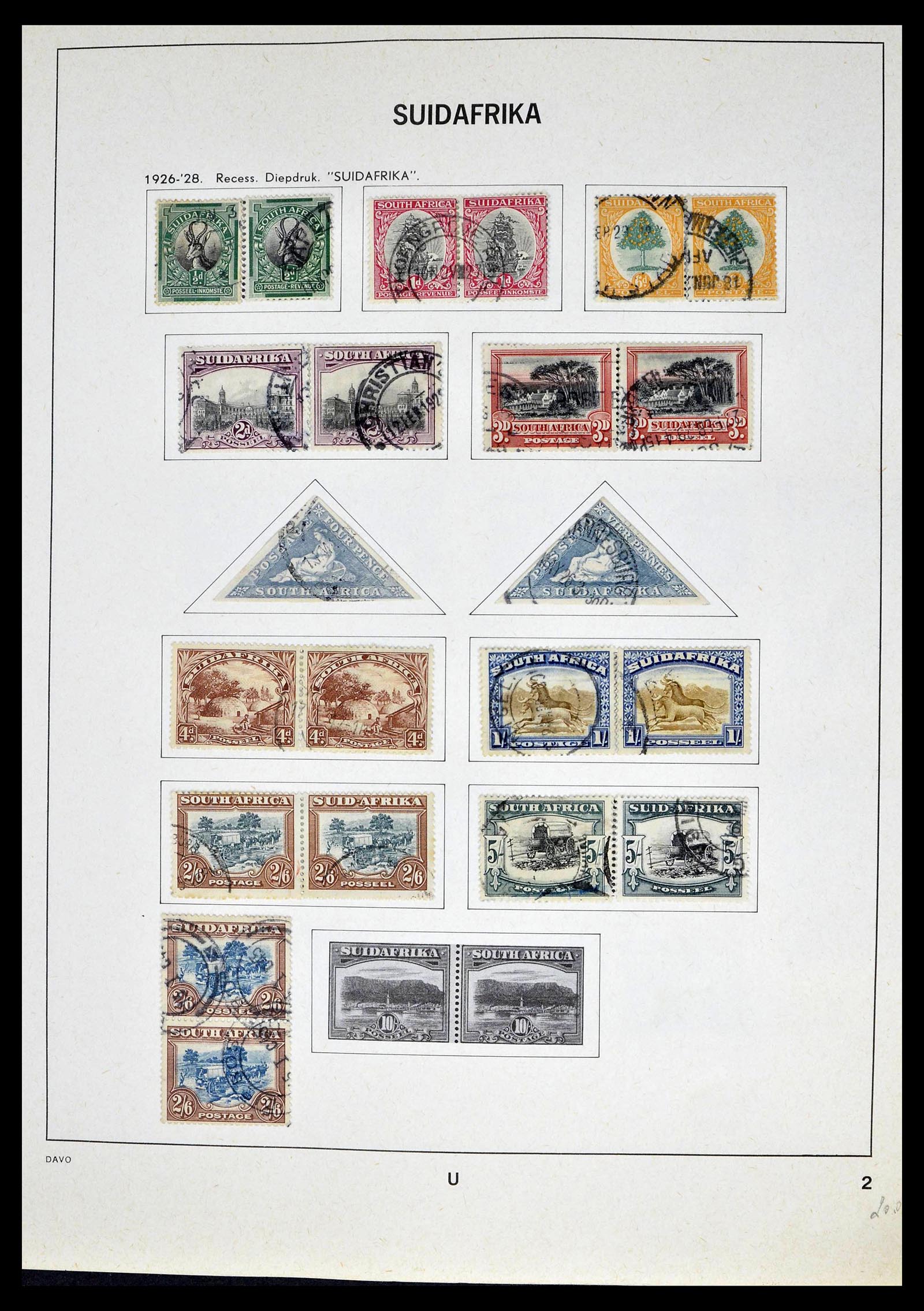 39327 0002 - Postzegelverzameling 39327 Zuid Afrika 1910-1998.