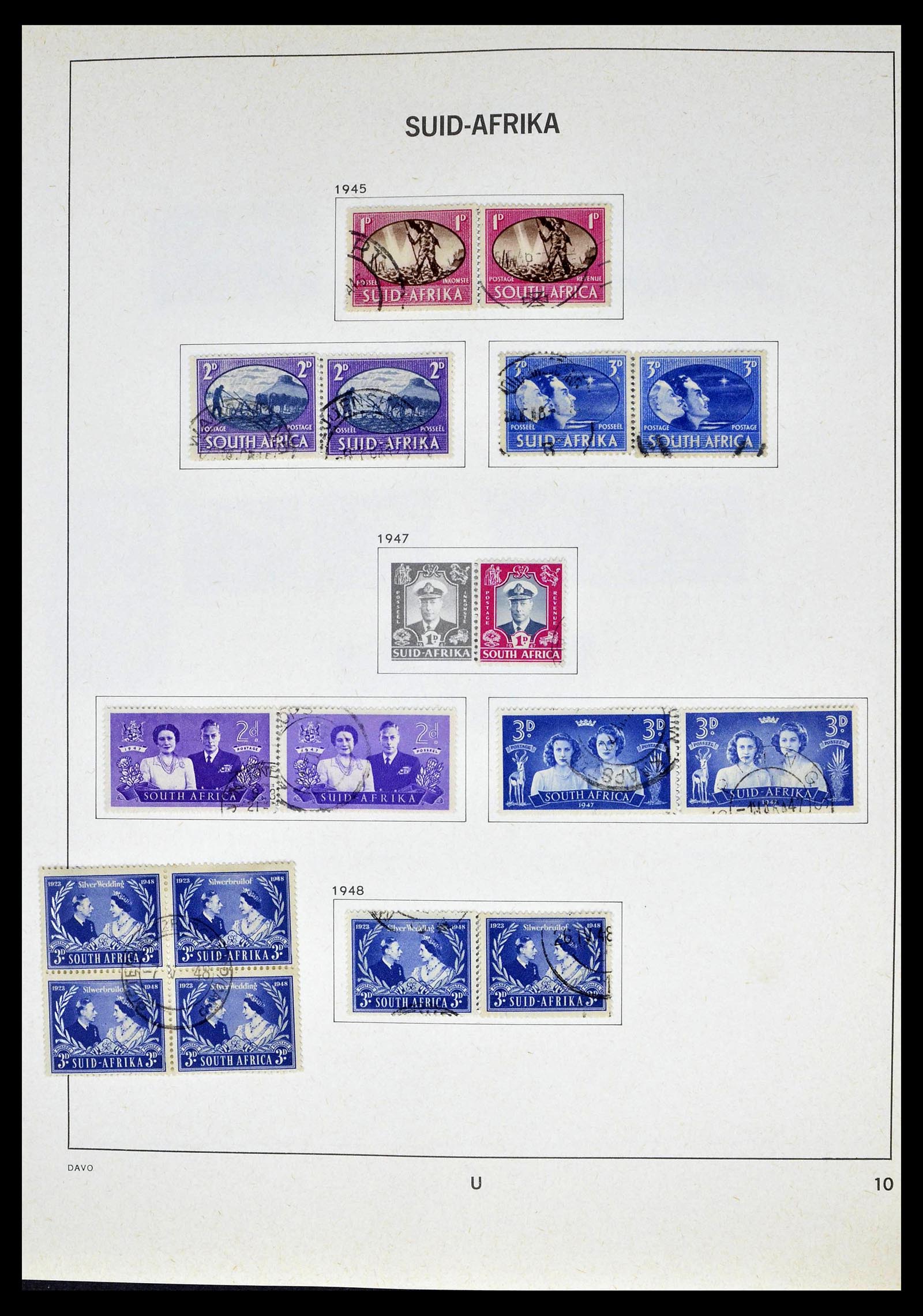 39327 0010 - Postzegelverzameling 39327 Zuid Afrika 1910-1998.
