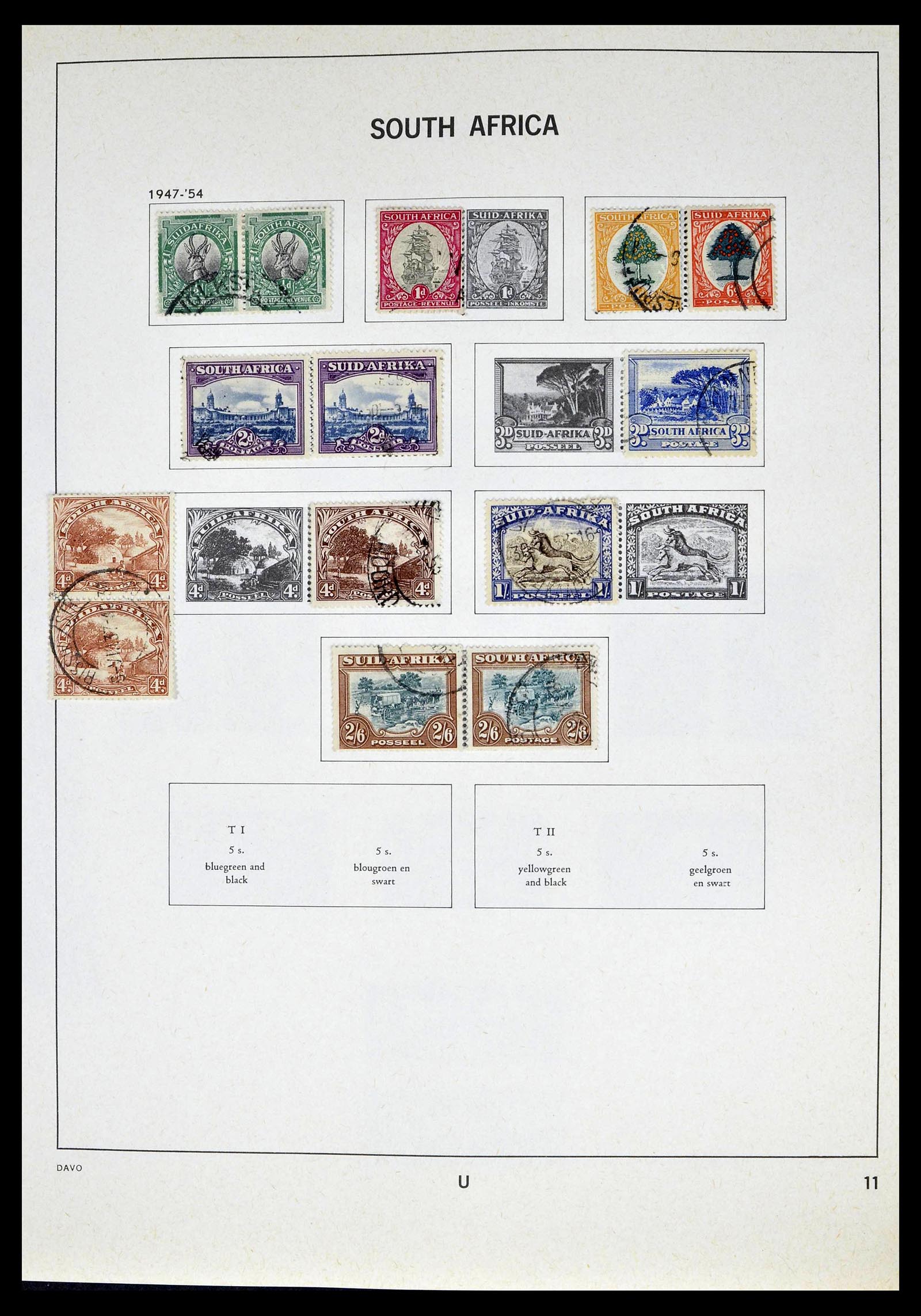 39327 0011 - Postzegelverzameling 39327 Zuid Afrika 1910-1998.