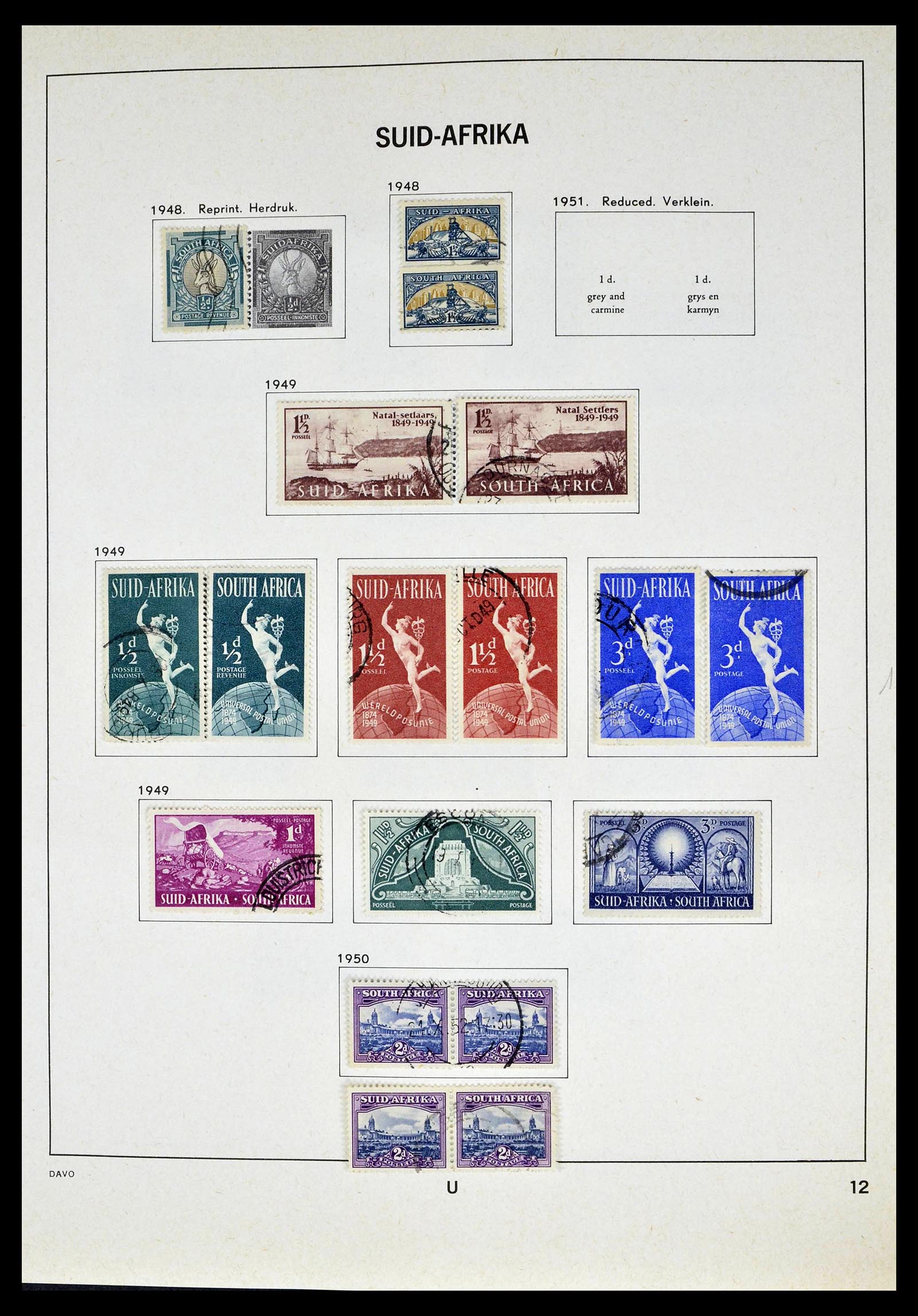 39327 0013 - Stamp collection 39327 South Africa 1910-1998.