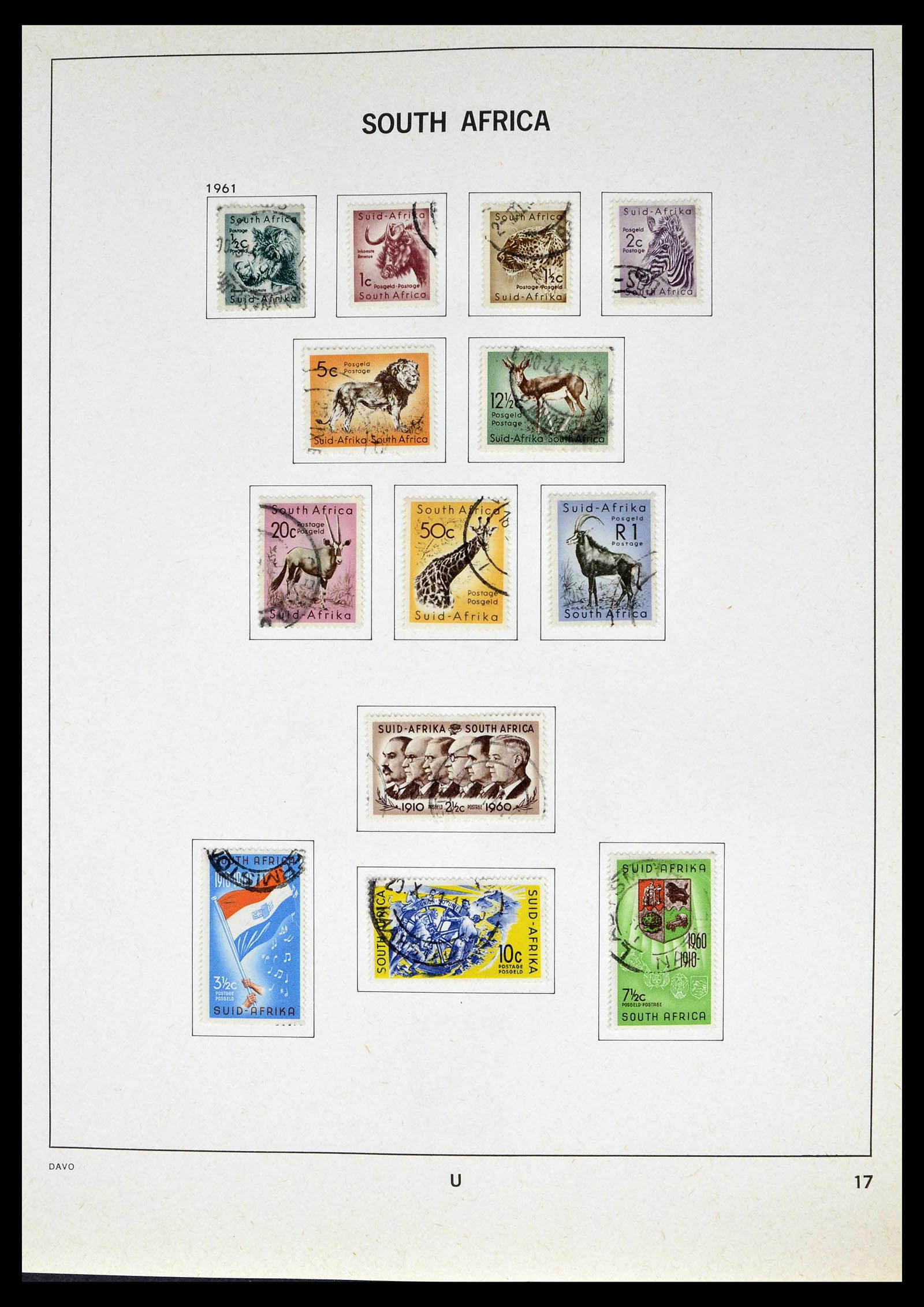 39327 0018 - Postzegelverzameling 39327 Zuid Afrika 1910-1998.