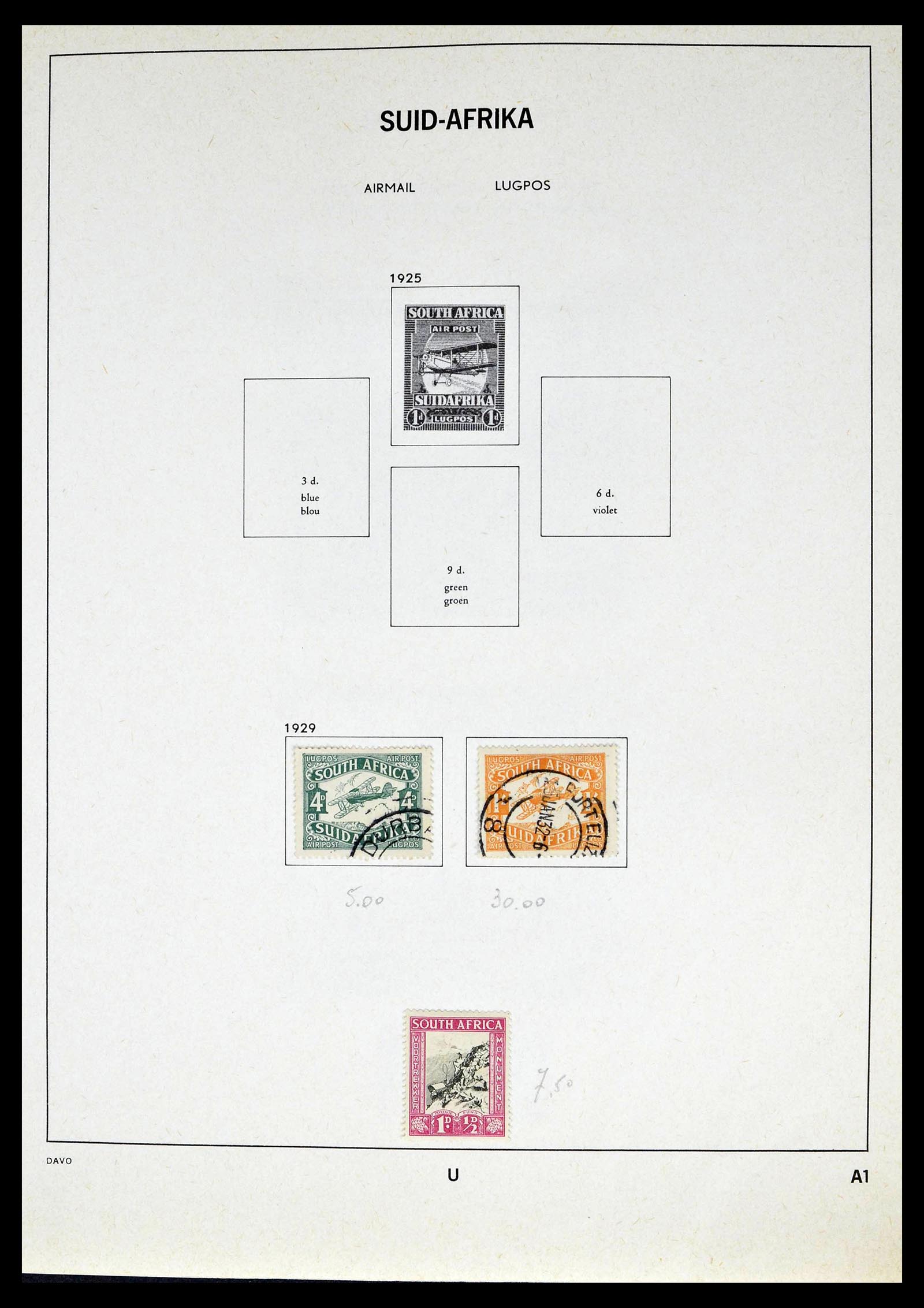 39327 0019 - Postzegelverzameling 39327 Zuid Afrika 1910-1998.