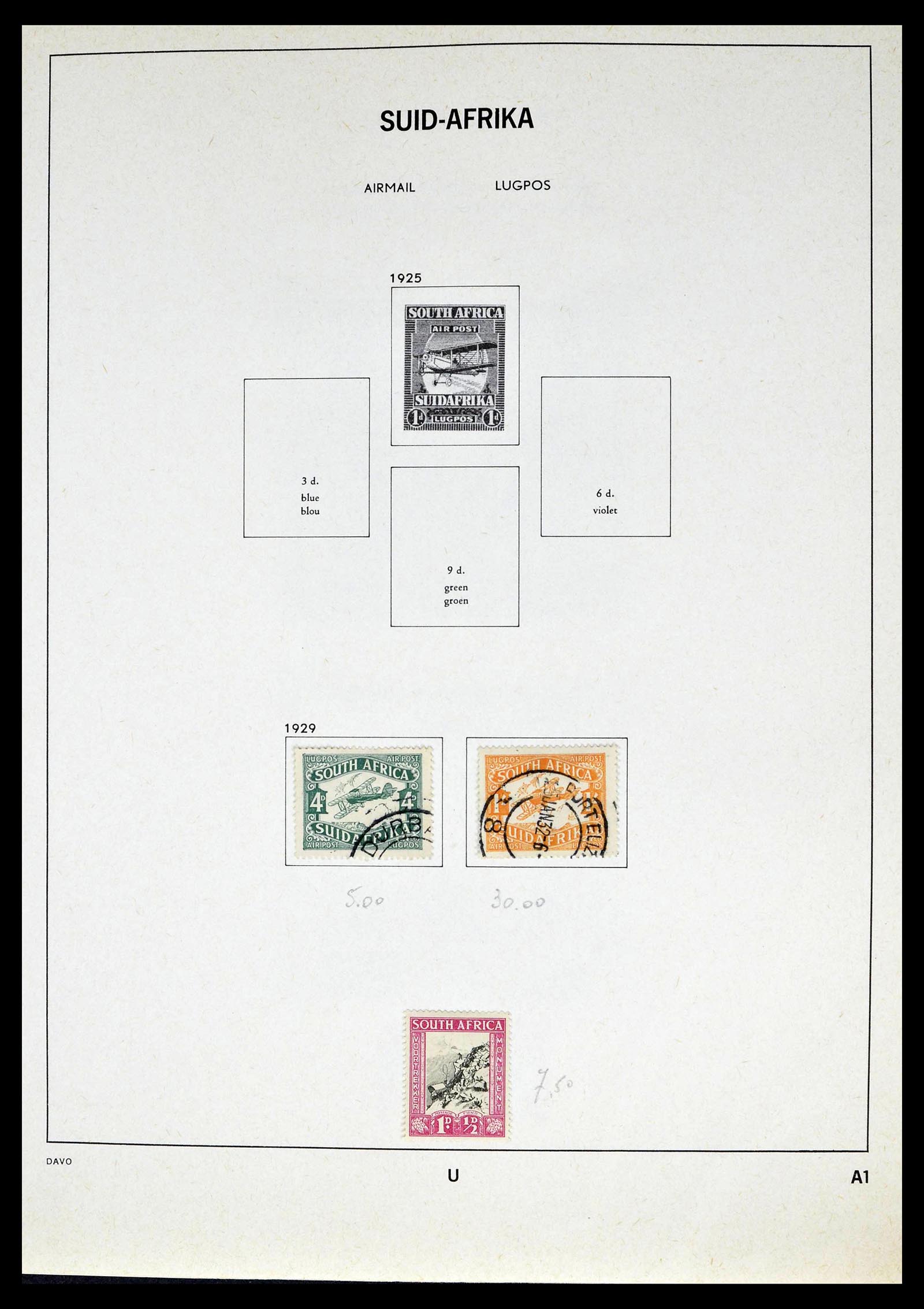 39327 0020 - Postzegelverzameling 39327 Zuid Afrika 1910-1998.