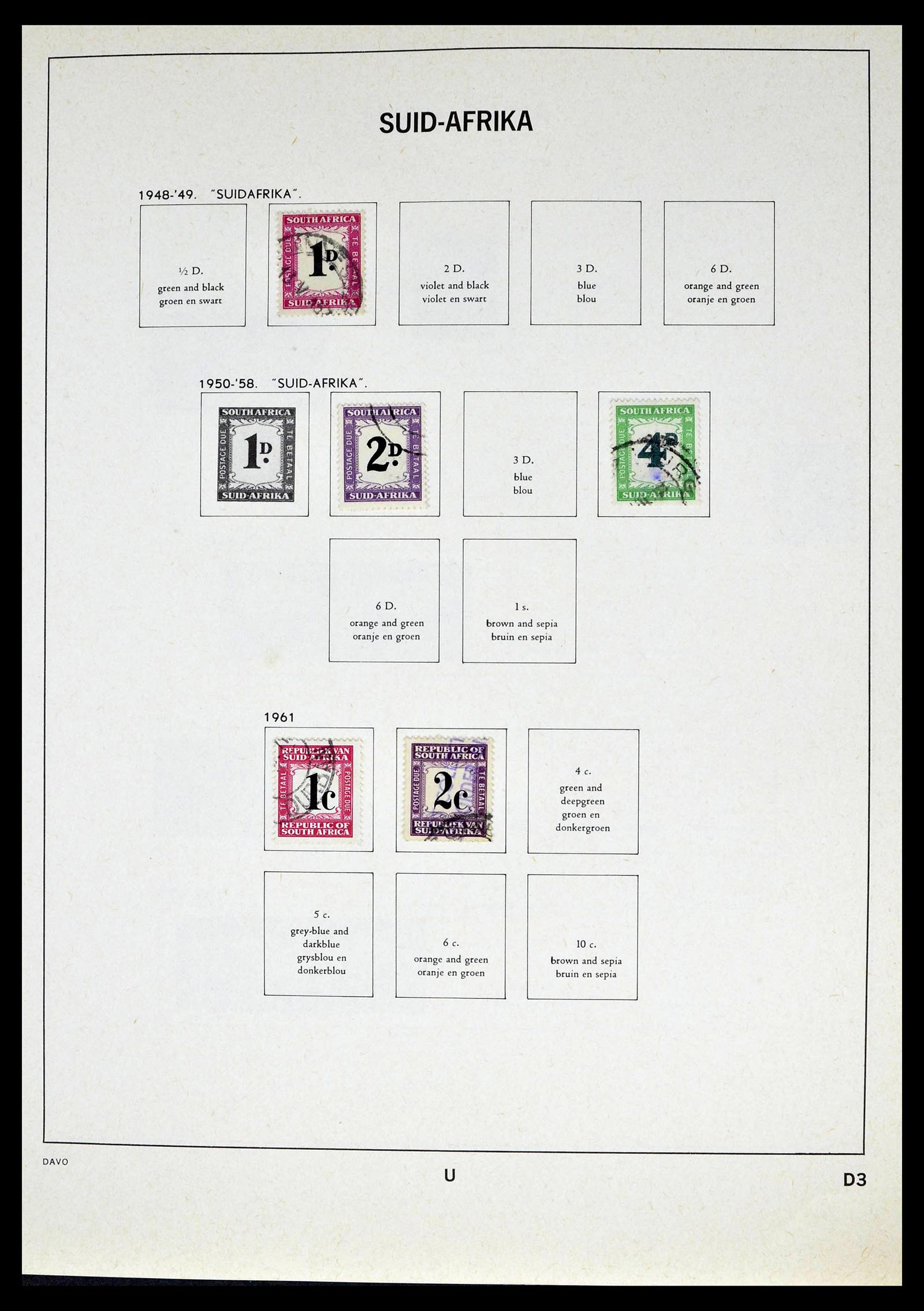 39327 0024 - Postzegelverzameling 39327 Zuid Afrika 1910-1998.