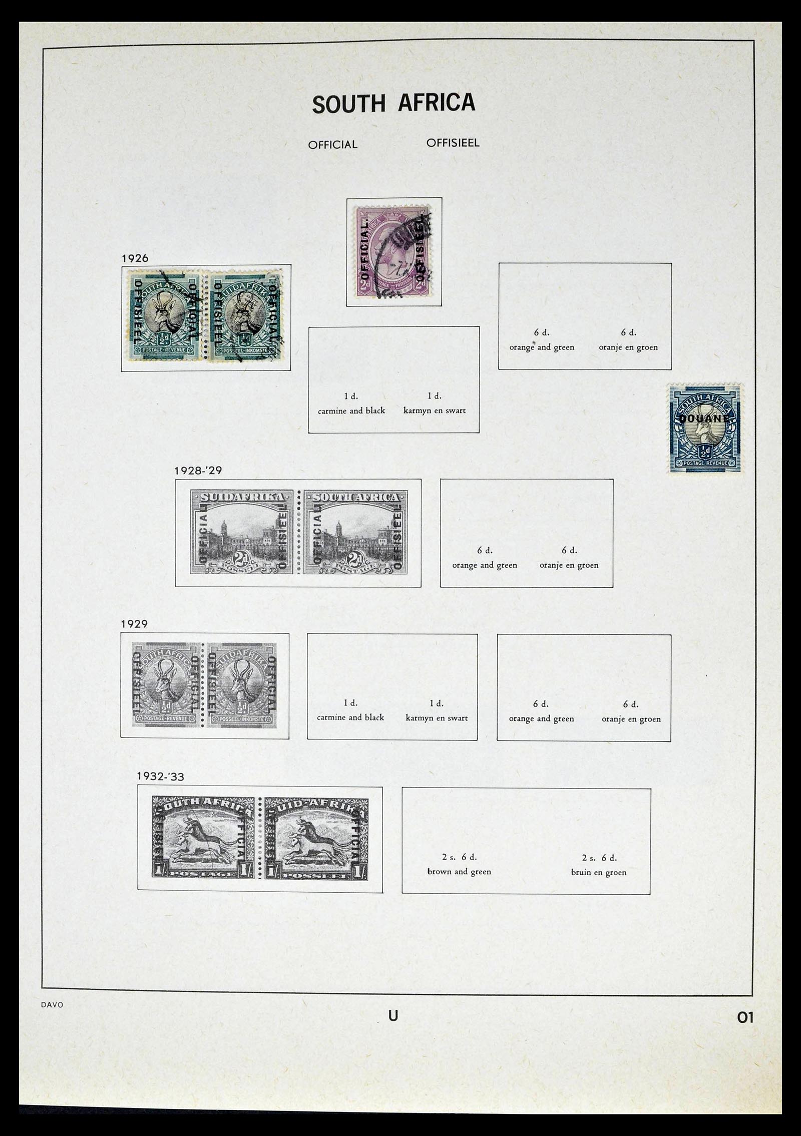 39327 0025 - Postzegelverzameling 39327 Zuid Afrika 1910-1998.