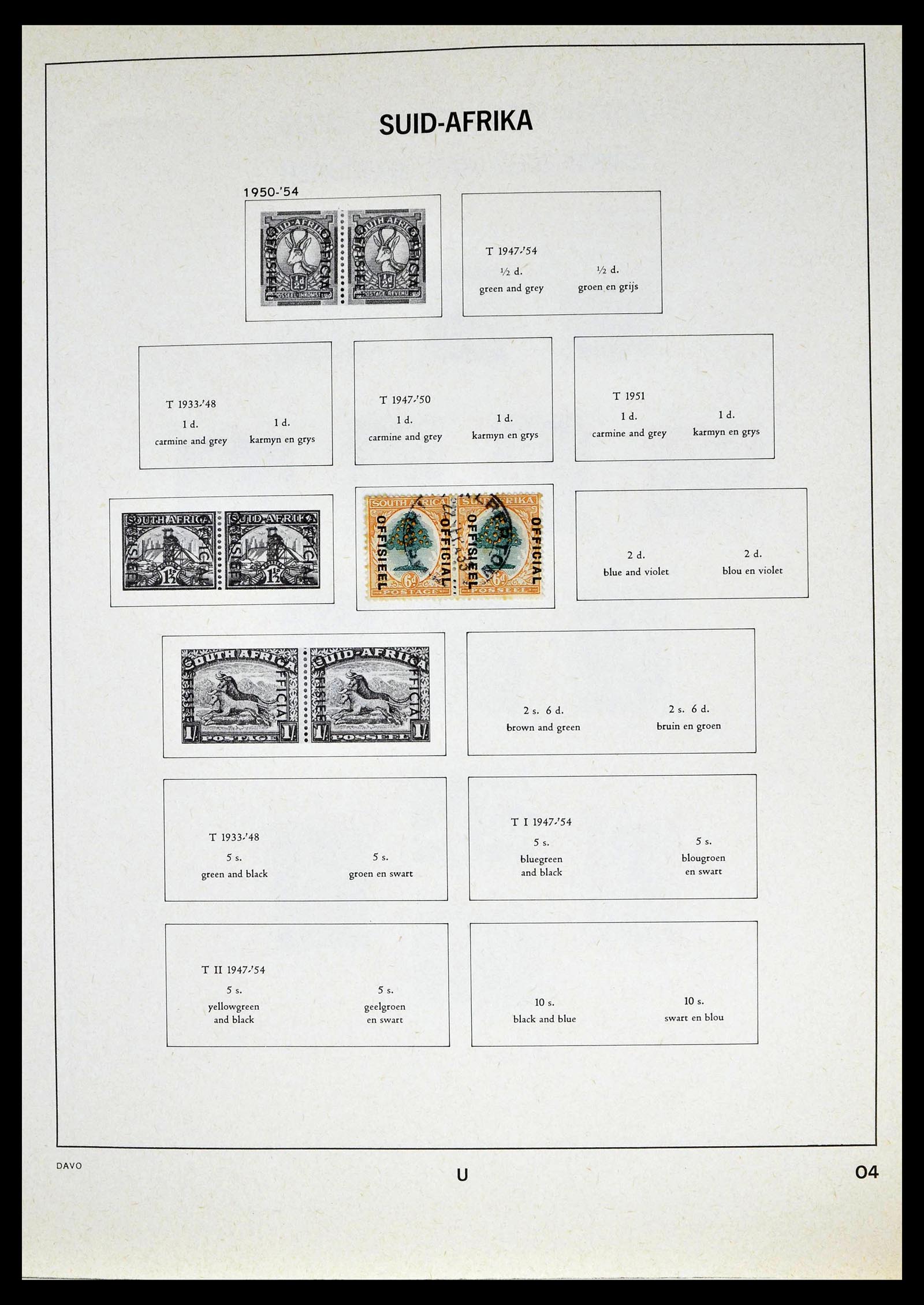 39327 0026 - Postzegelverzameling 39327 Zuid Afrika 1910-1998.