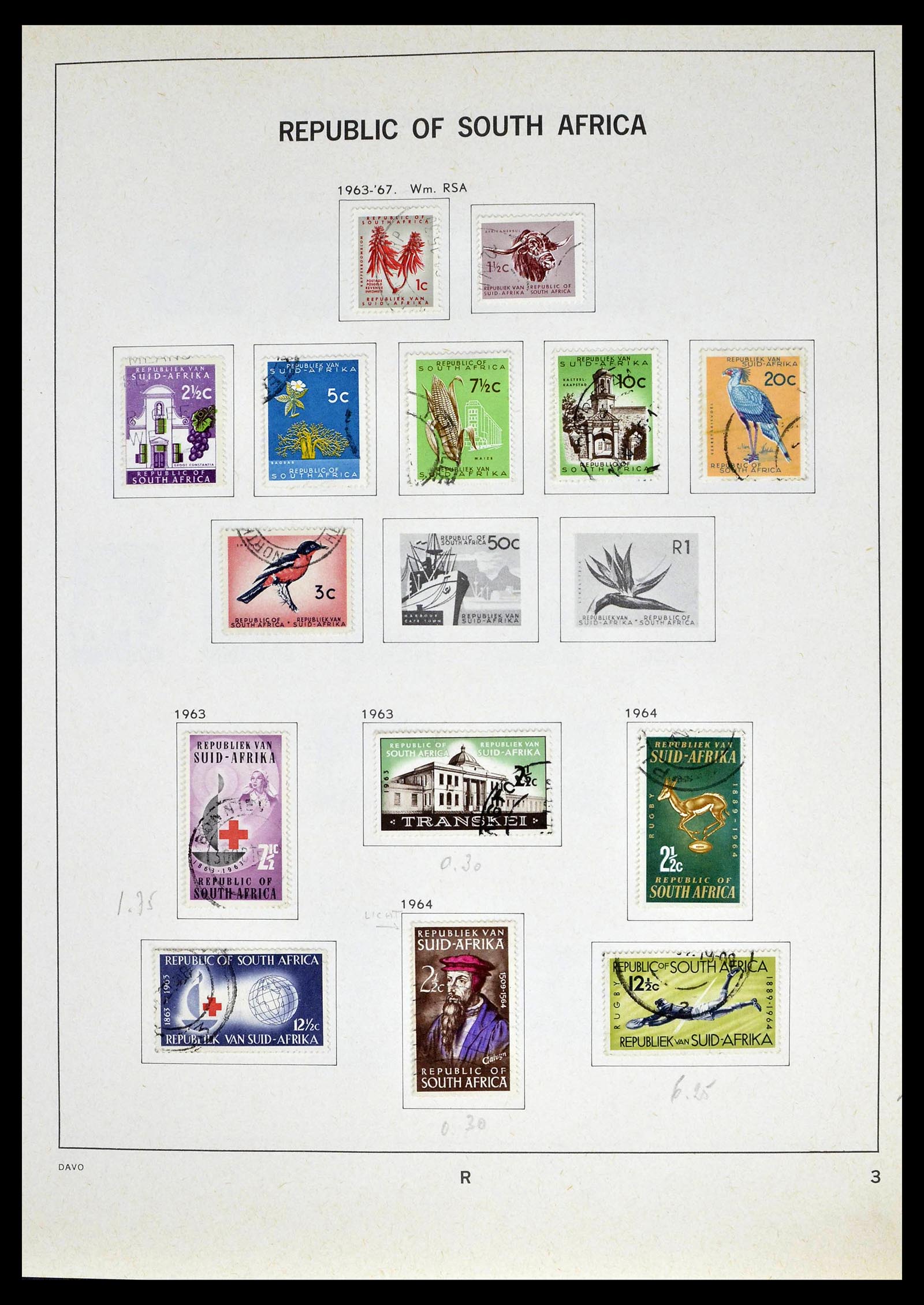 39327 0029 - Postzegelverzameling 39327 Zuid Afrika 1910-1998.
