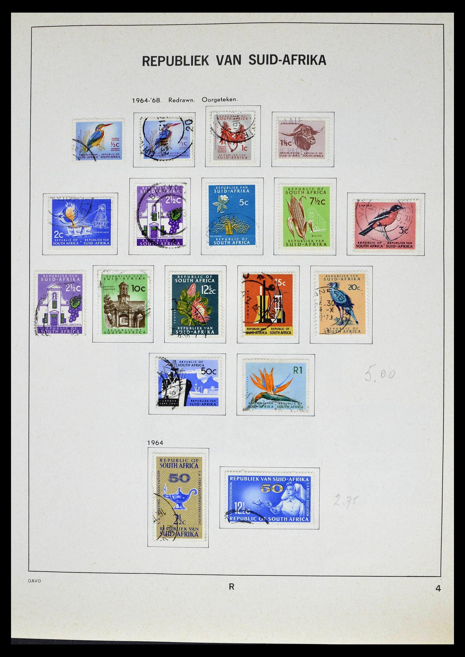 39327 0030 - Postzegelverzameling 39327 Zuid Afrika 1910-1998.