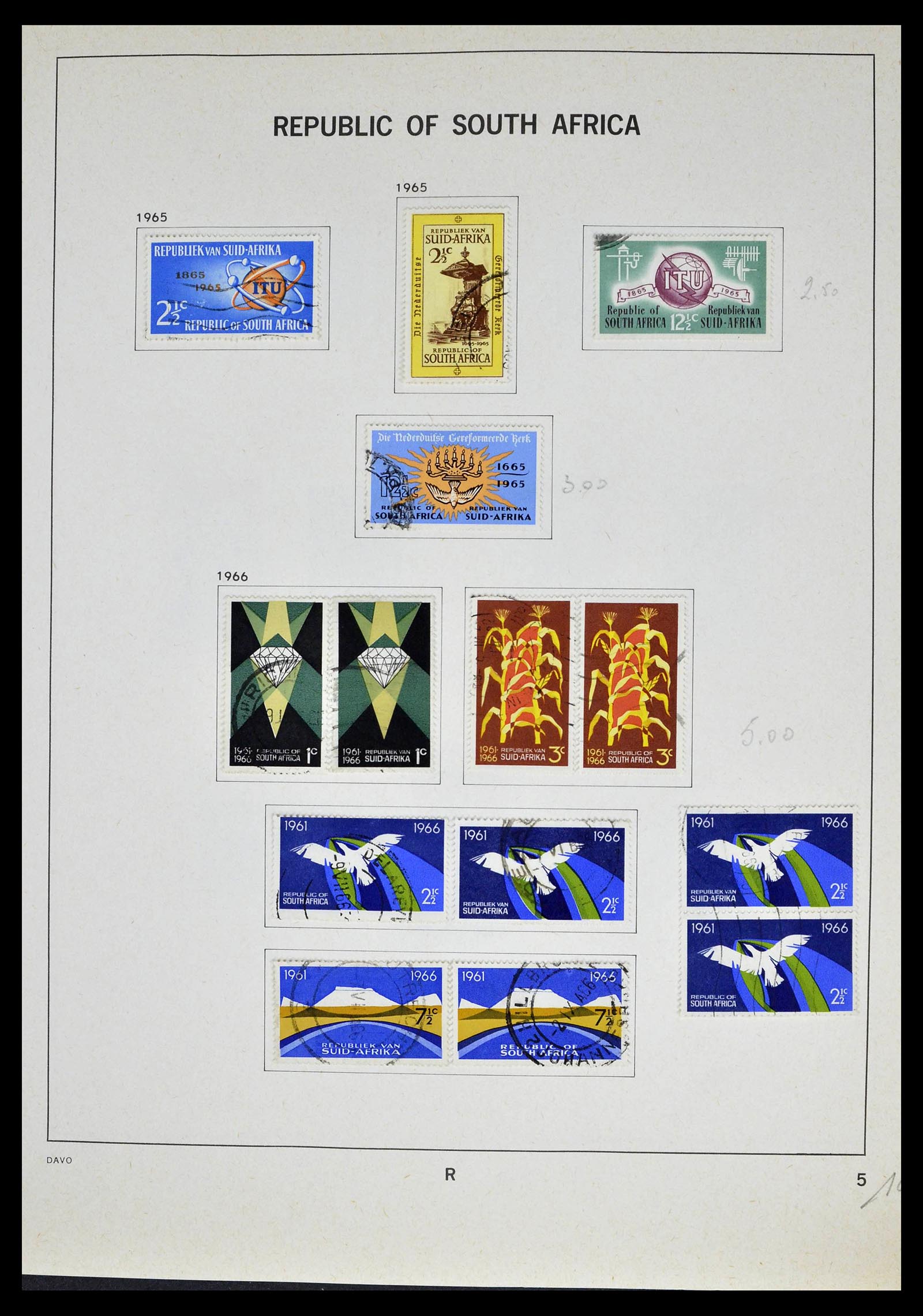 39327 0031 - Postzegelverzameling 39327 Zuid Afrika 1910-1998.
