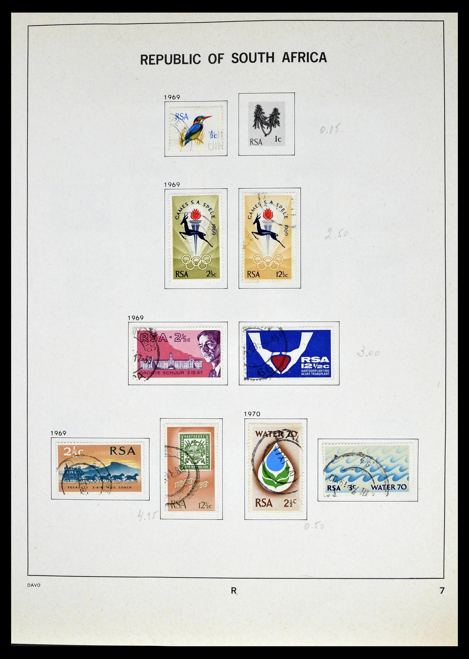 39327 0033 - Postzegelverzameling 39327 Zuid Afrika 1910-1998.