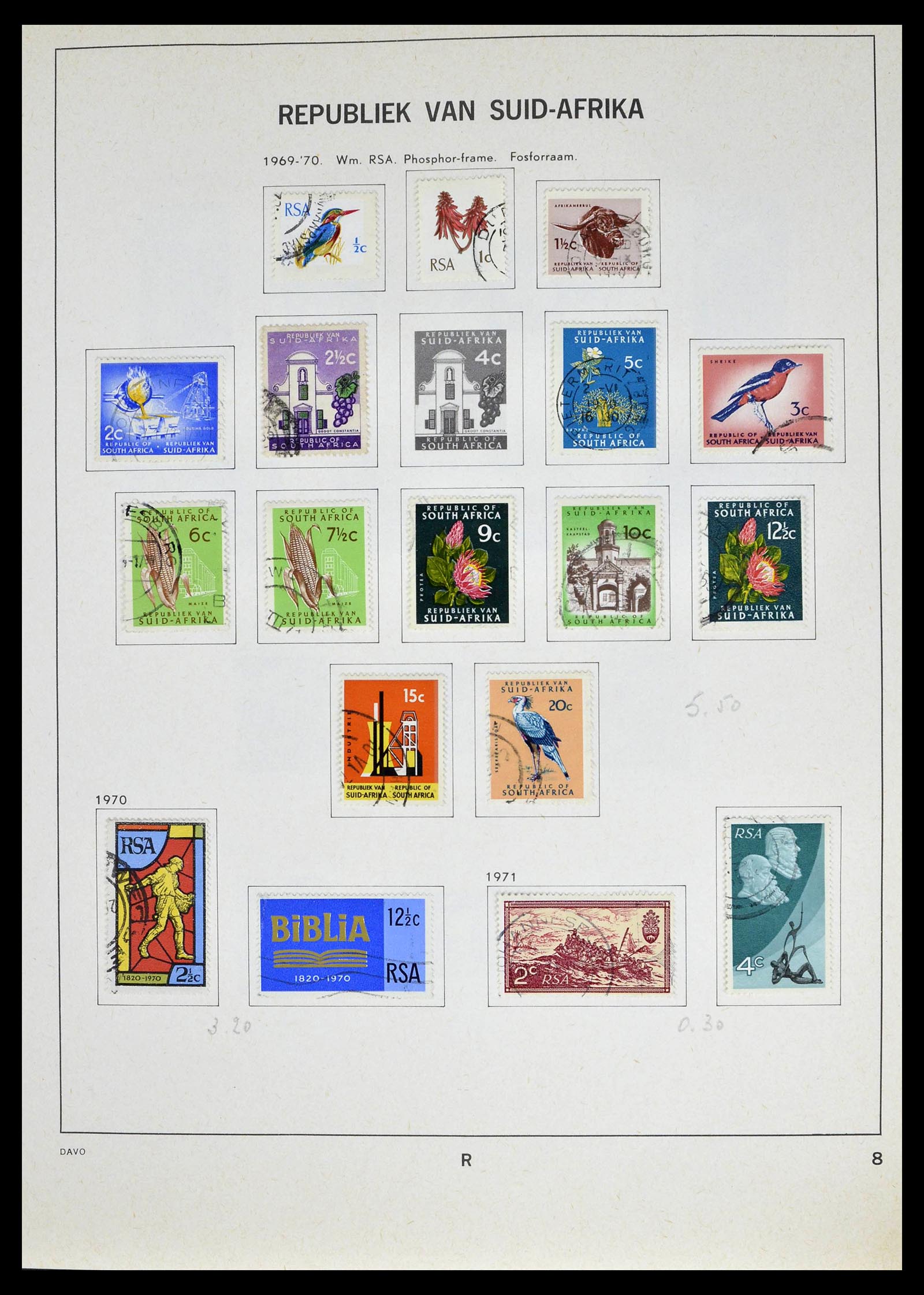 39327 0034 - Postzegelverzameling 39327 Zuid Afrika 1910-1998.