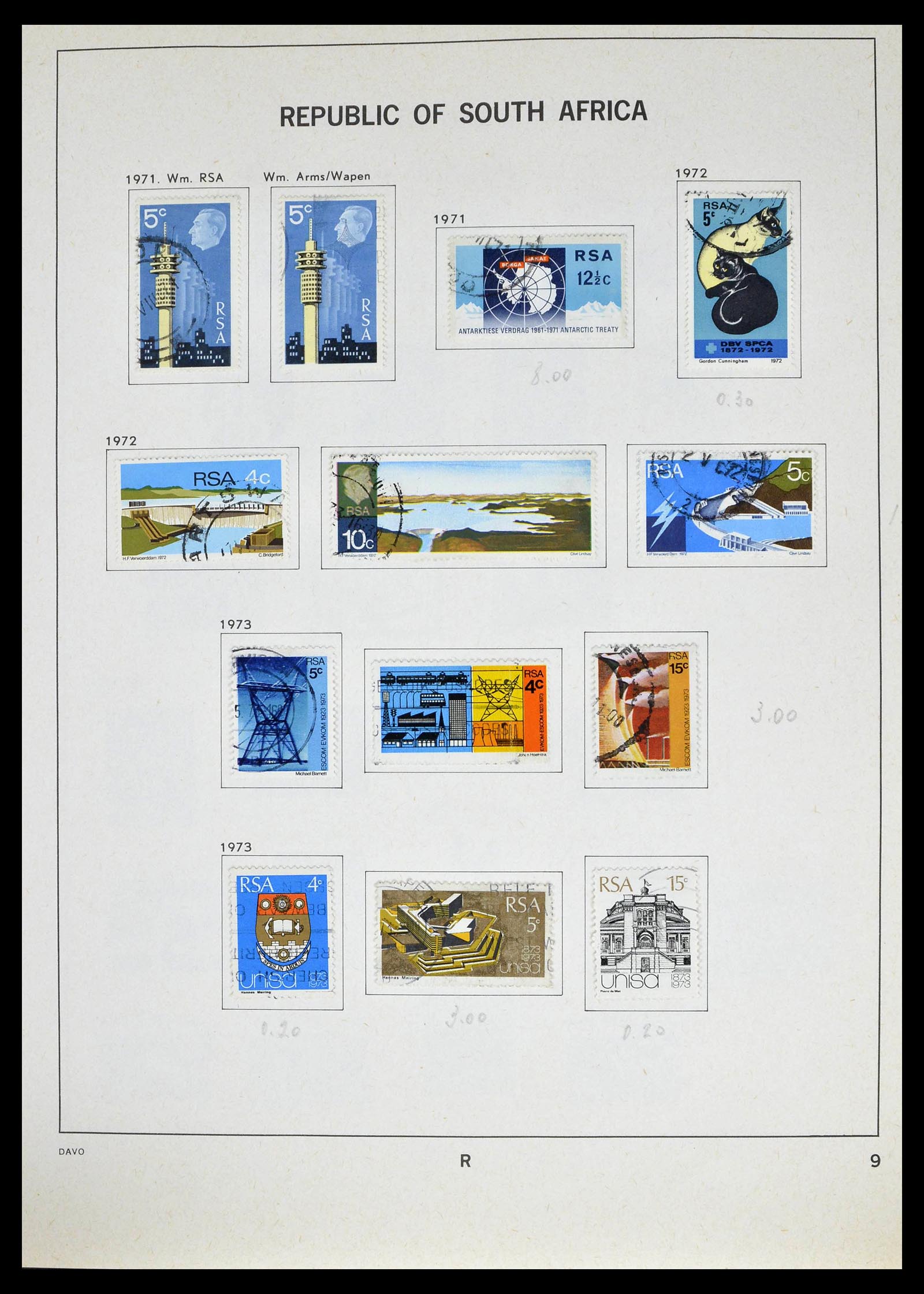 39327 0035 - Postzegelverzameling 39327 Zuid Afrika 1910-1998.