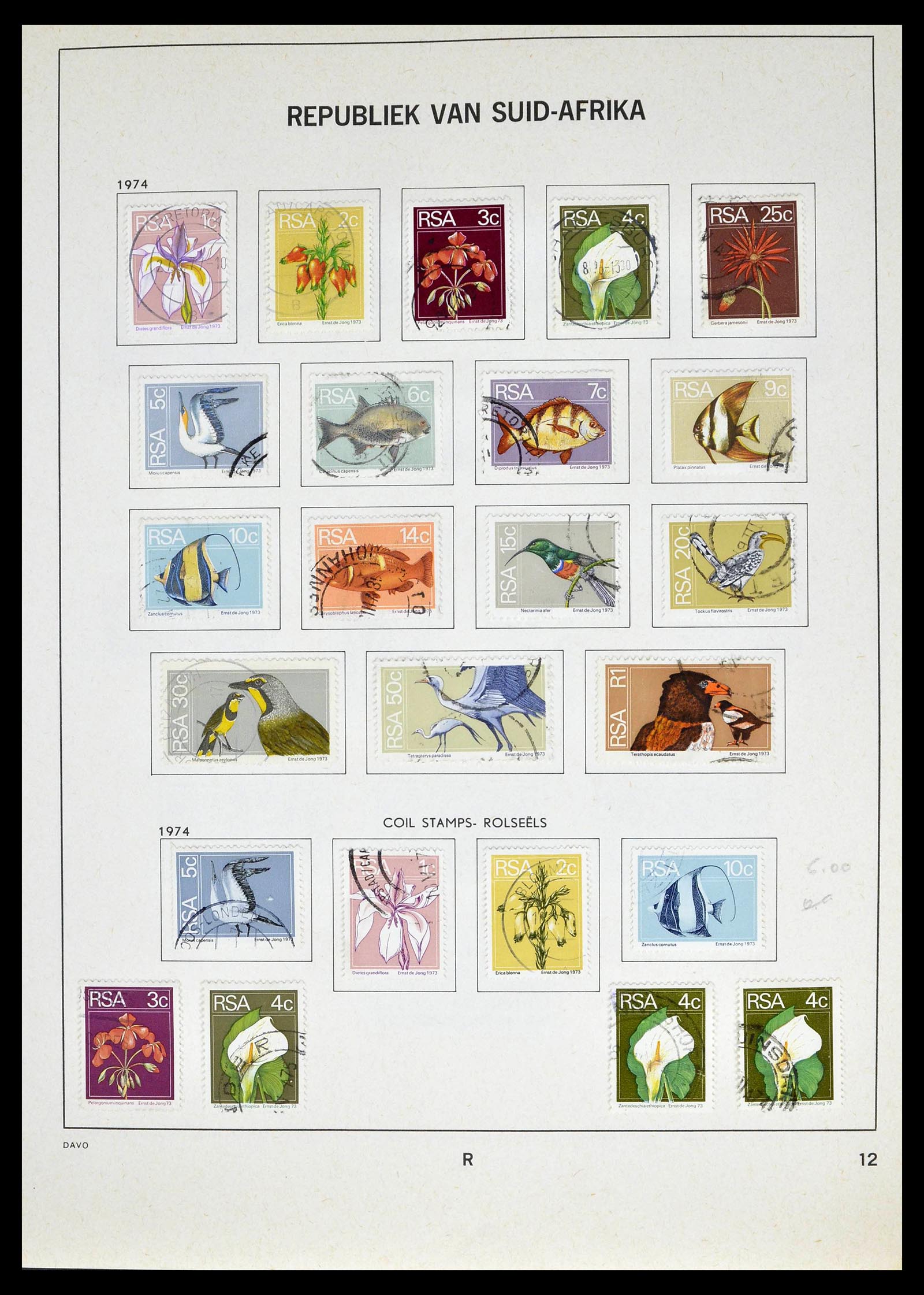 39327 0038 - Postzegelverzameling 39327 Zuid Afrika 1910-1998.