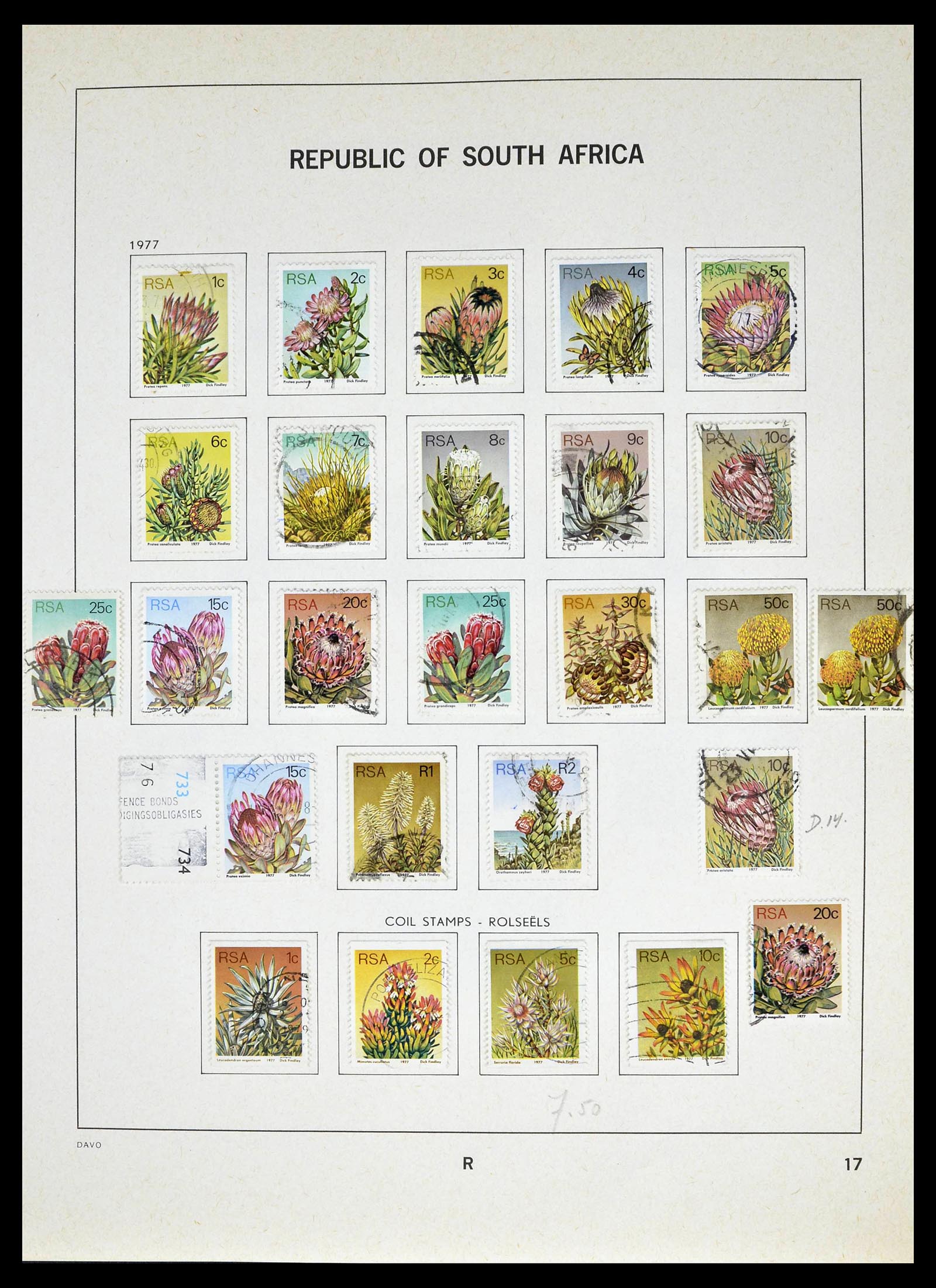 39327 0043 - Postzegelverzameling 39327 Zuid Afrika 1910-1998.
