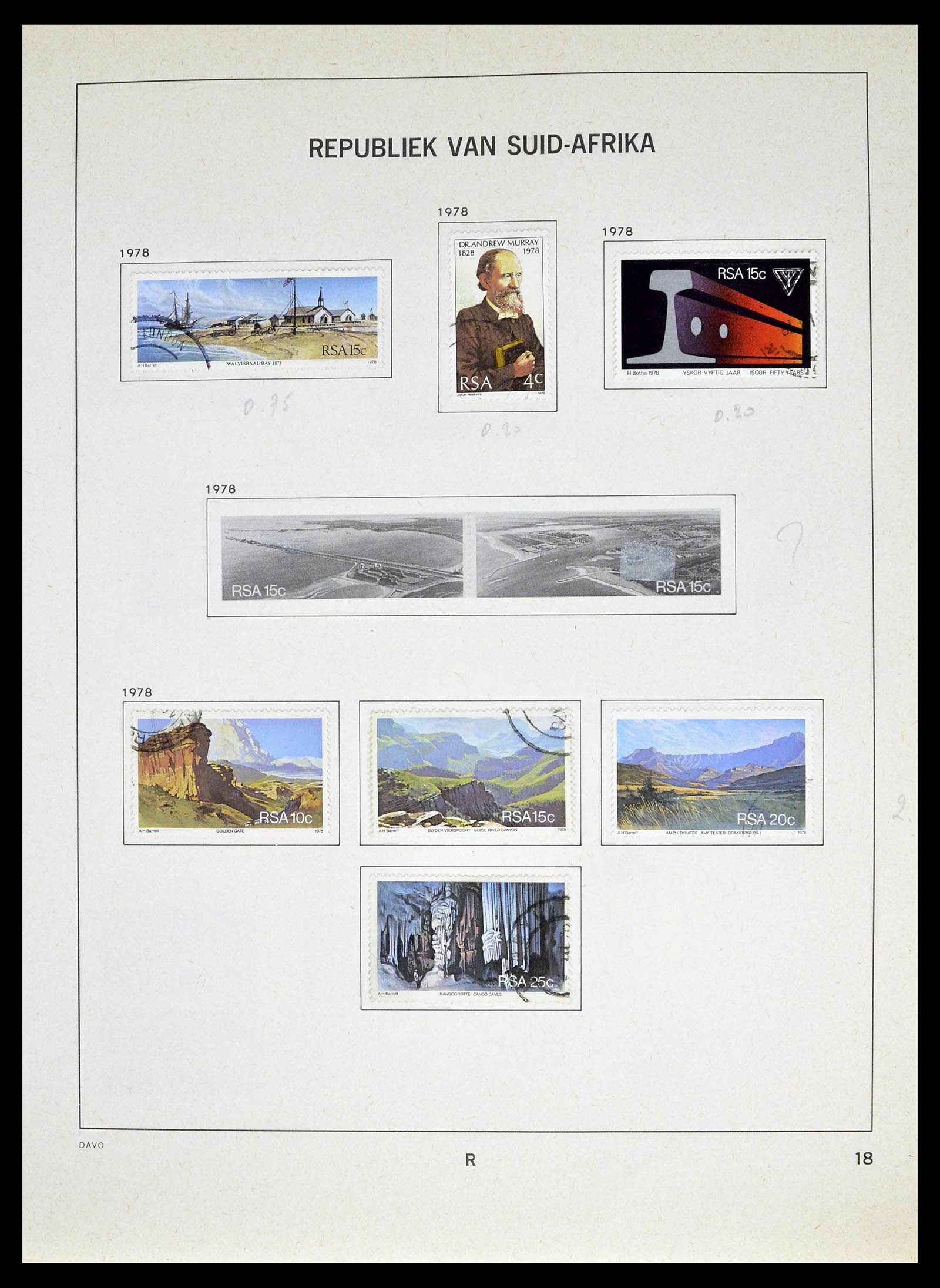 39327 0044 - Postzegelverzameling 39327 Zuid Afrika 1910-1998.