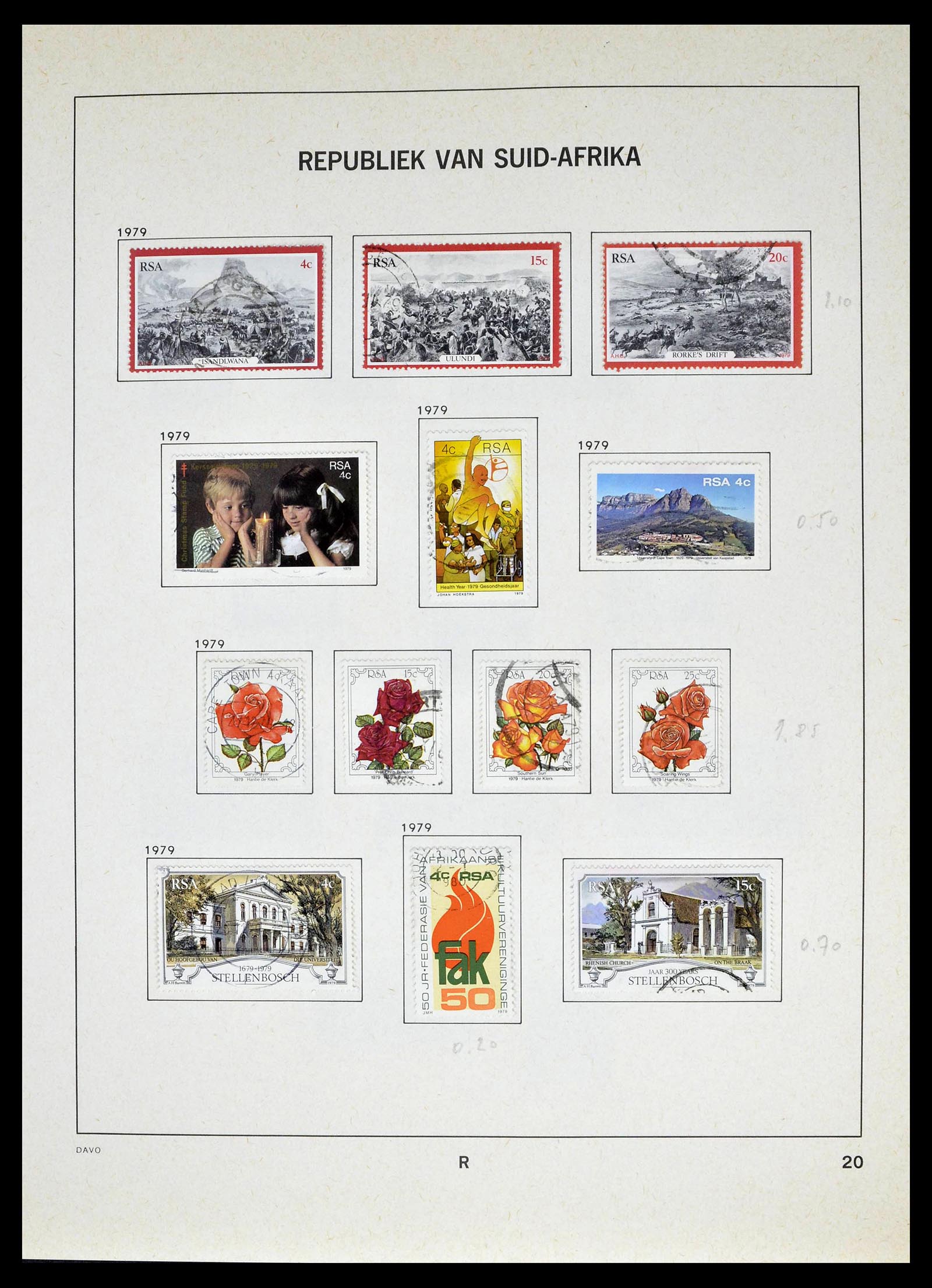 39327 0046 - Postzegelverzameling 39327 Zuid Afrika 1910-1998.