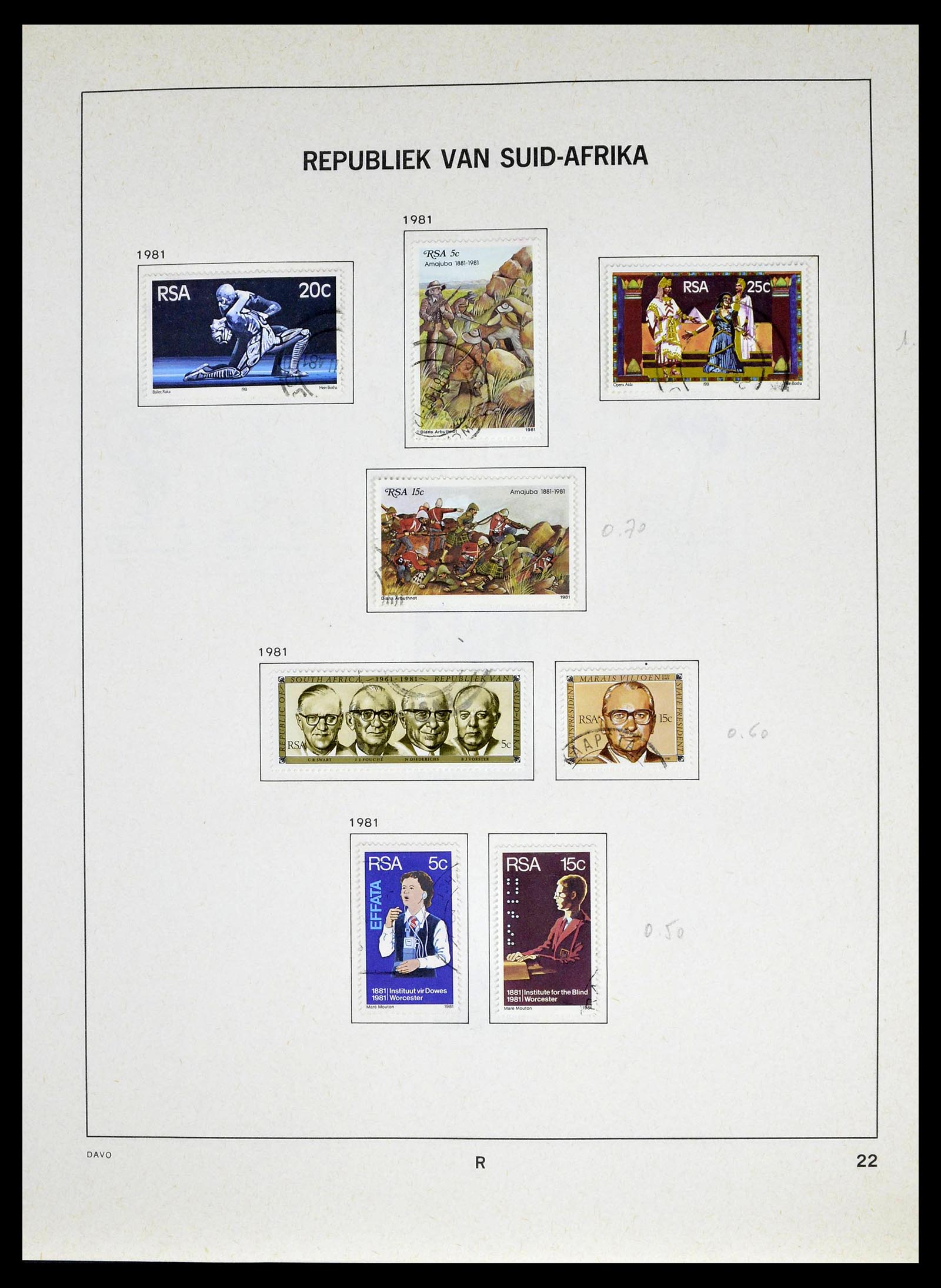 39327 0048 - Postzegelverzameling 39327 Zuid Afrika 1910-1998.