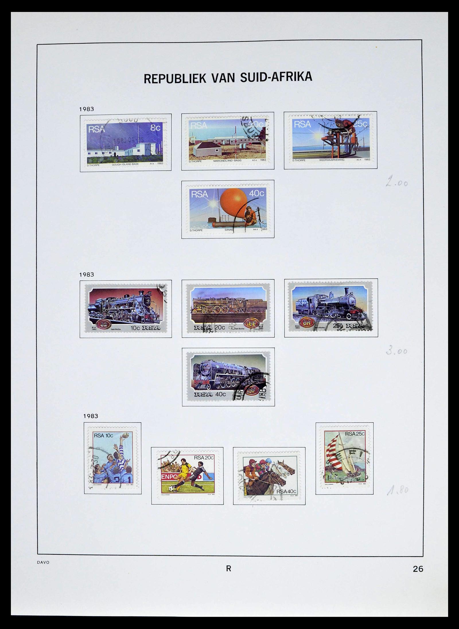 39327 0052 - Postzegelverzameling 39327 Zuid Afrika 1910-1998.