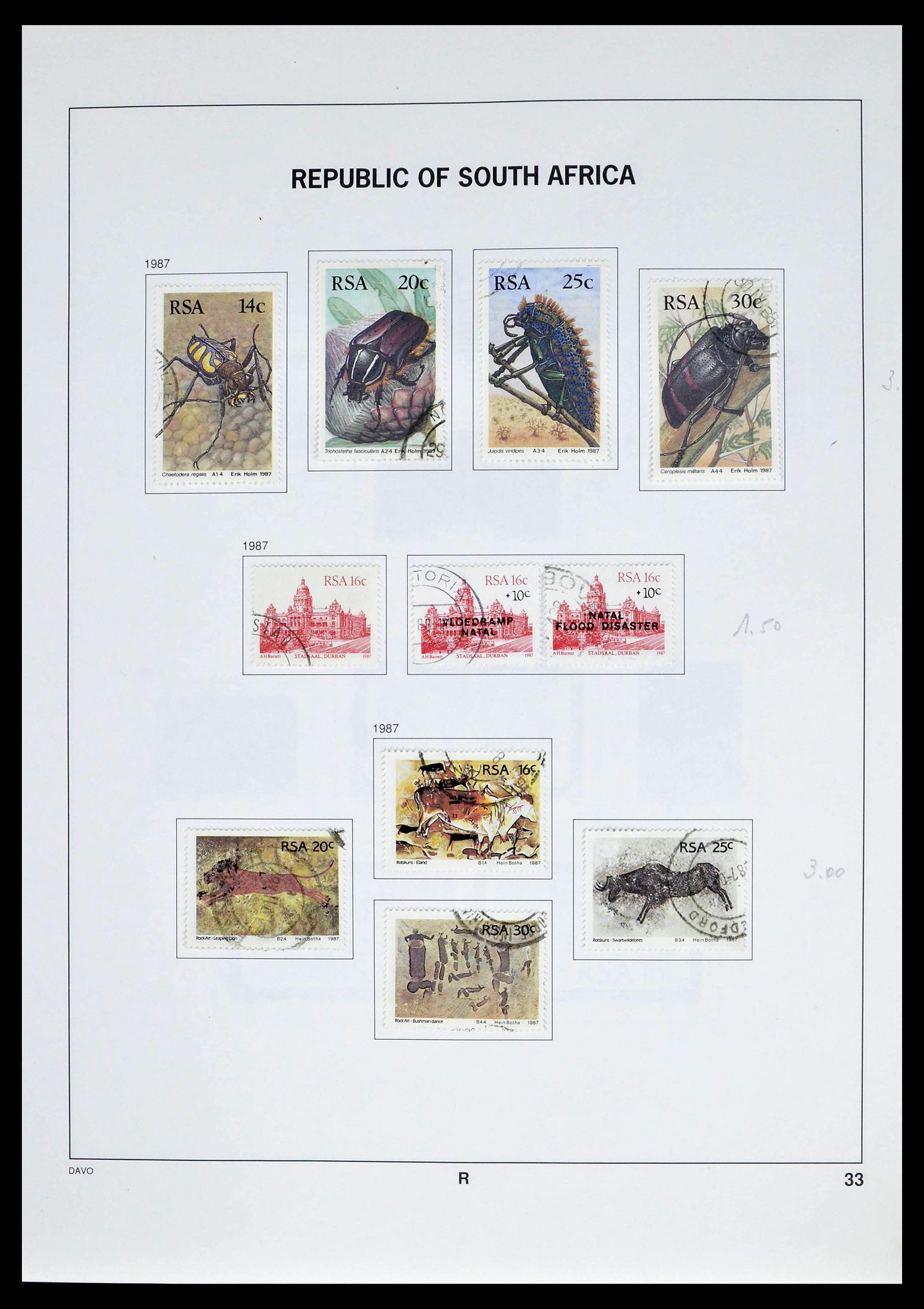 39327 0059 - Stamp collection 39327 South Africa 1910-1998.