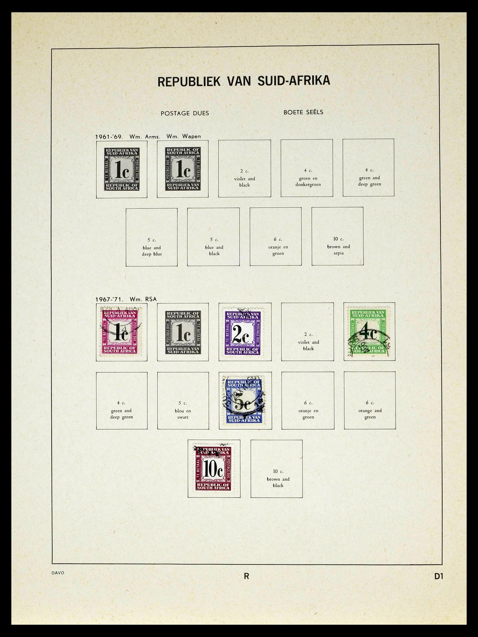 39327 0127 - Postzegelverzameling 39327 Zuid Afrika 1910-1998.