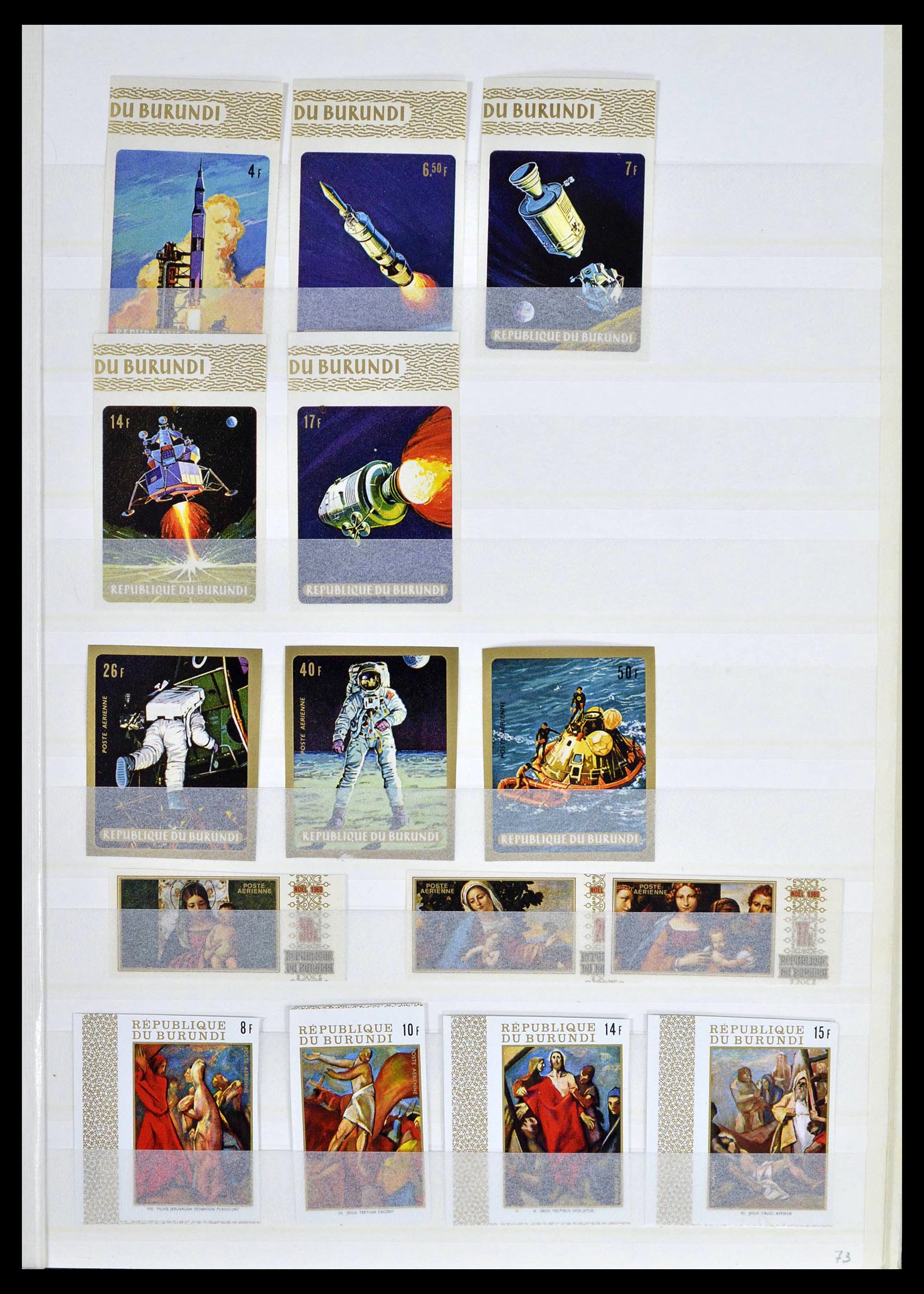 39328 0007 - Postzegelverzameling 39328 Burundi ongetand 1962-1978.