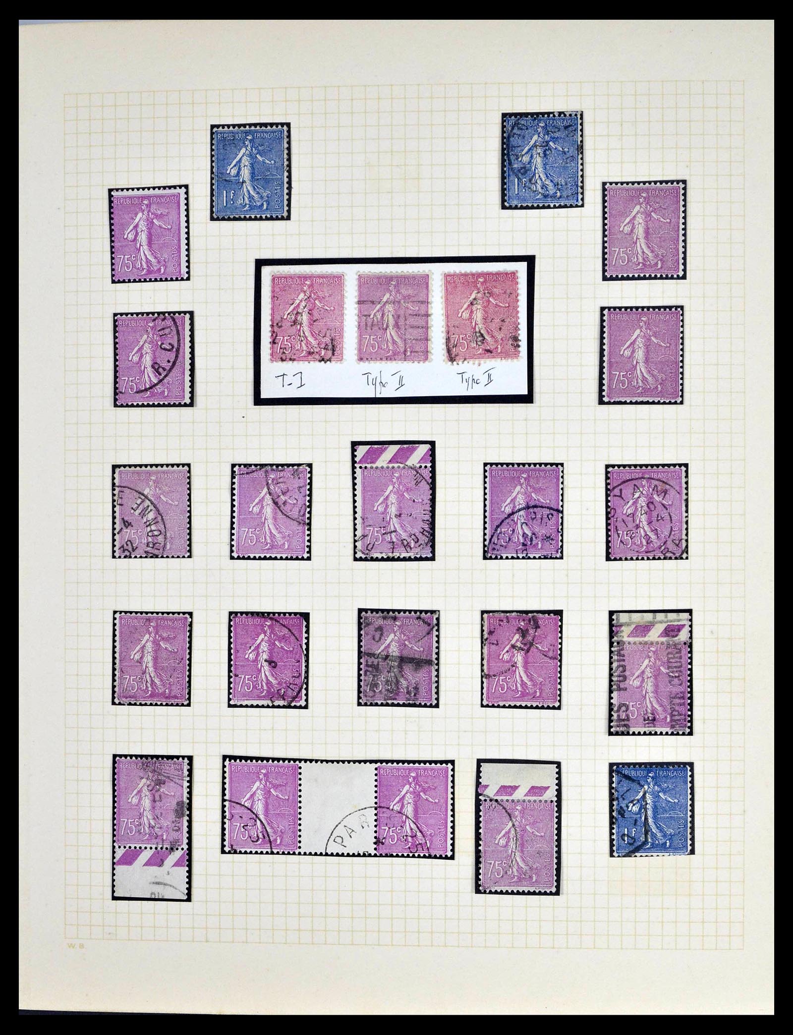 39329 0002 - Stamp collection 39329 France Semeuse.