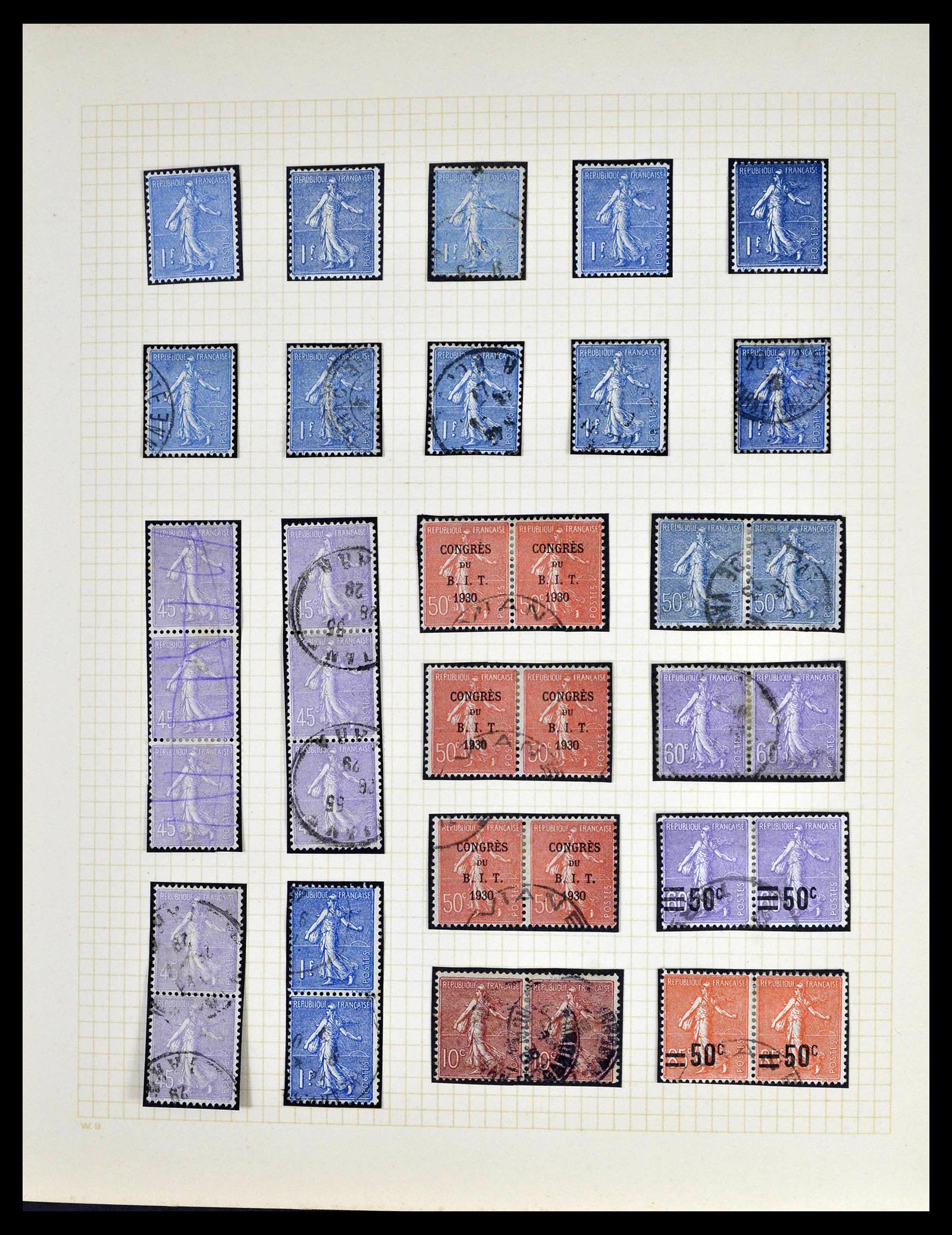 39329 0004 - Stamp collection 39329 France Semeuse.