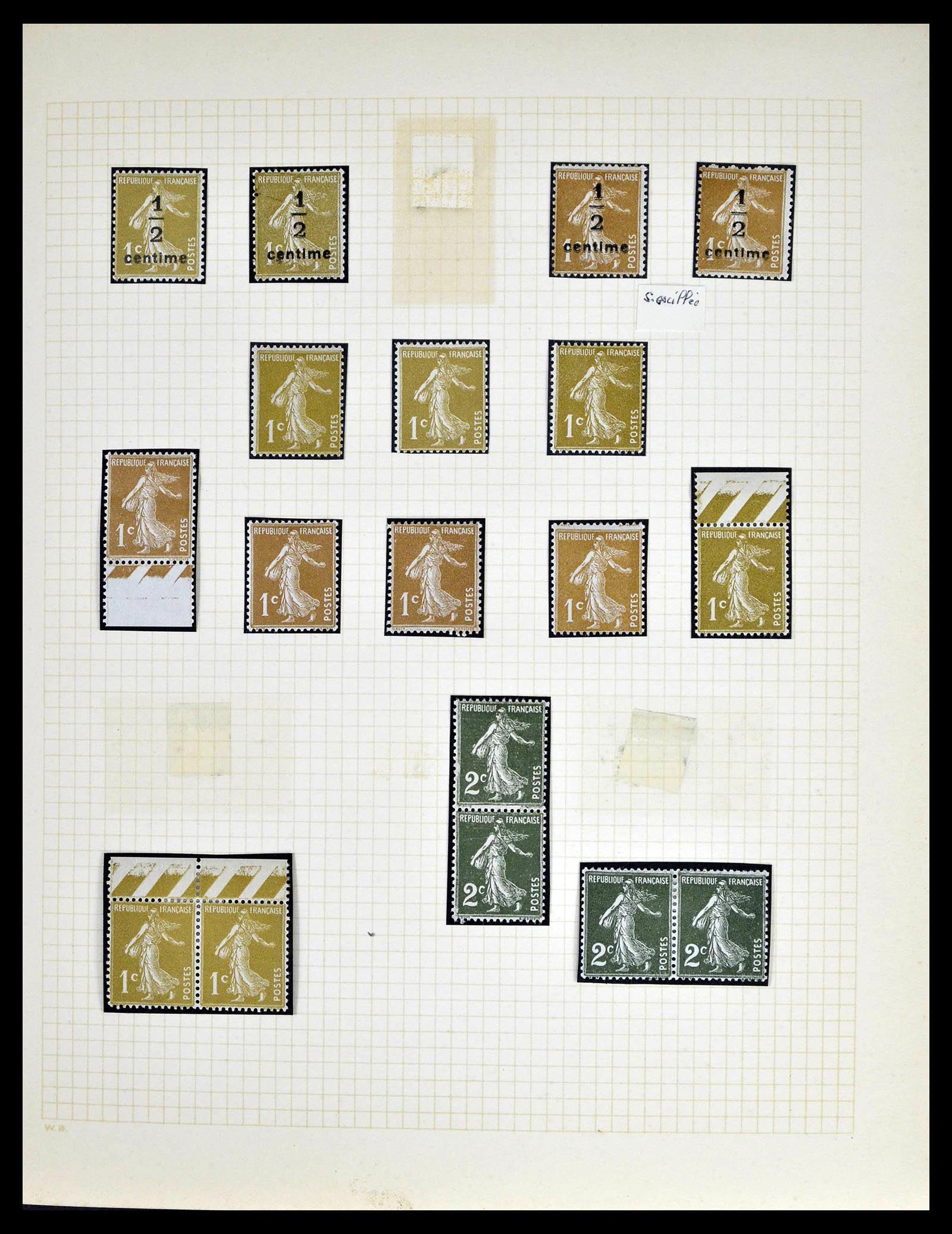 39329 0011 - Stamp collection 39329 France Semeuse.