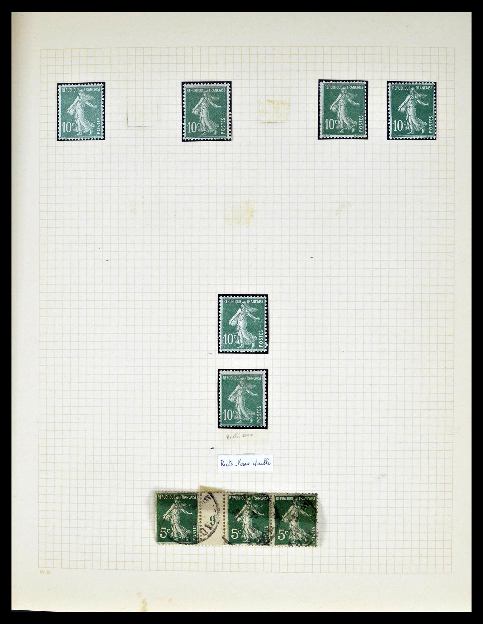 39329 0016 - Stamp collection 39329 France Semeuse.