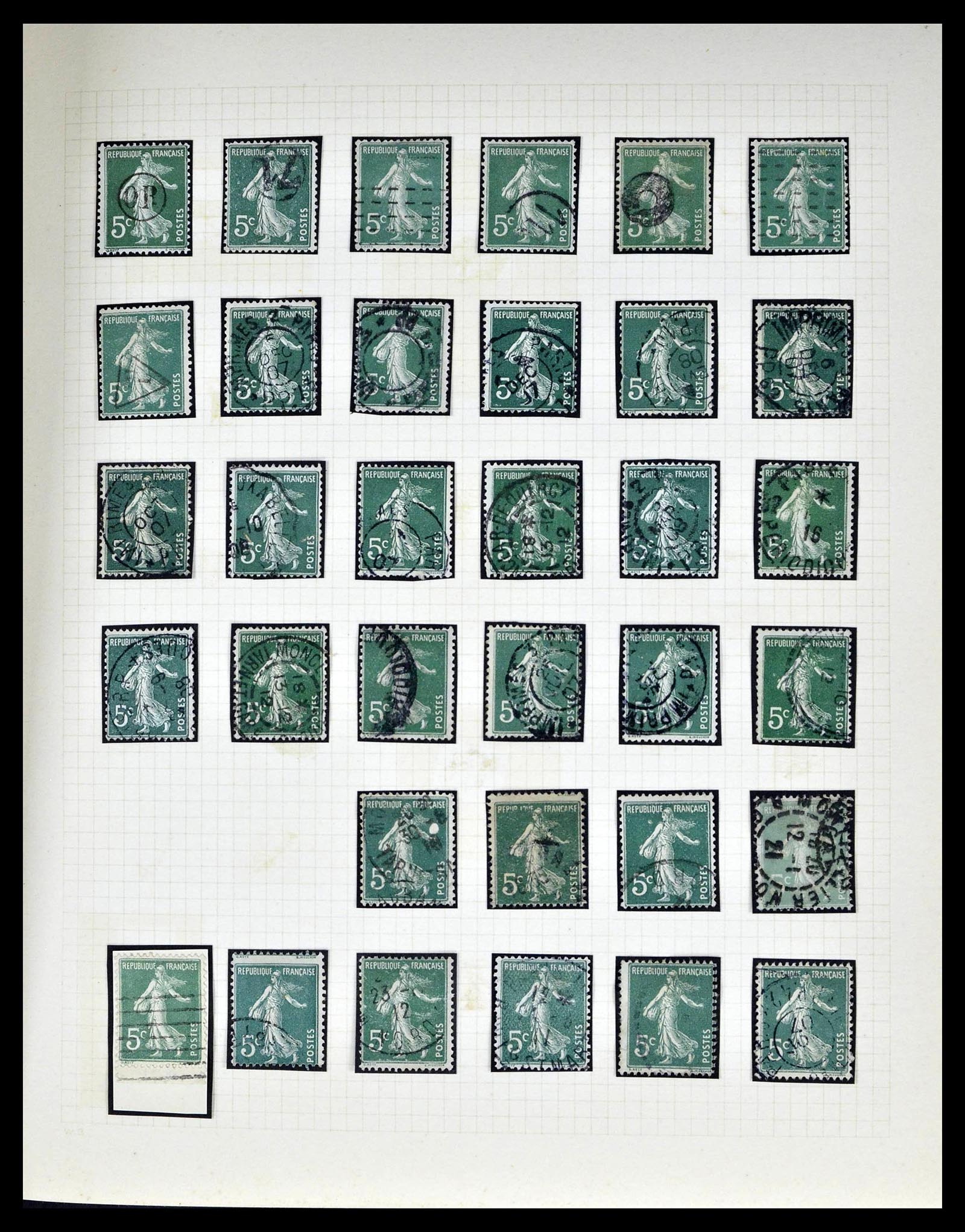 39329 0031 - Stamp collection 39329 France Semeuse.
