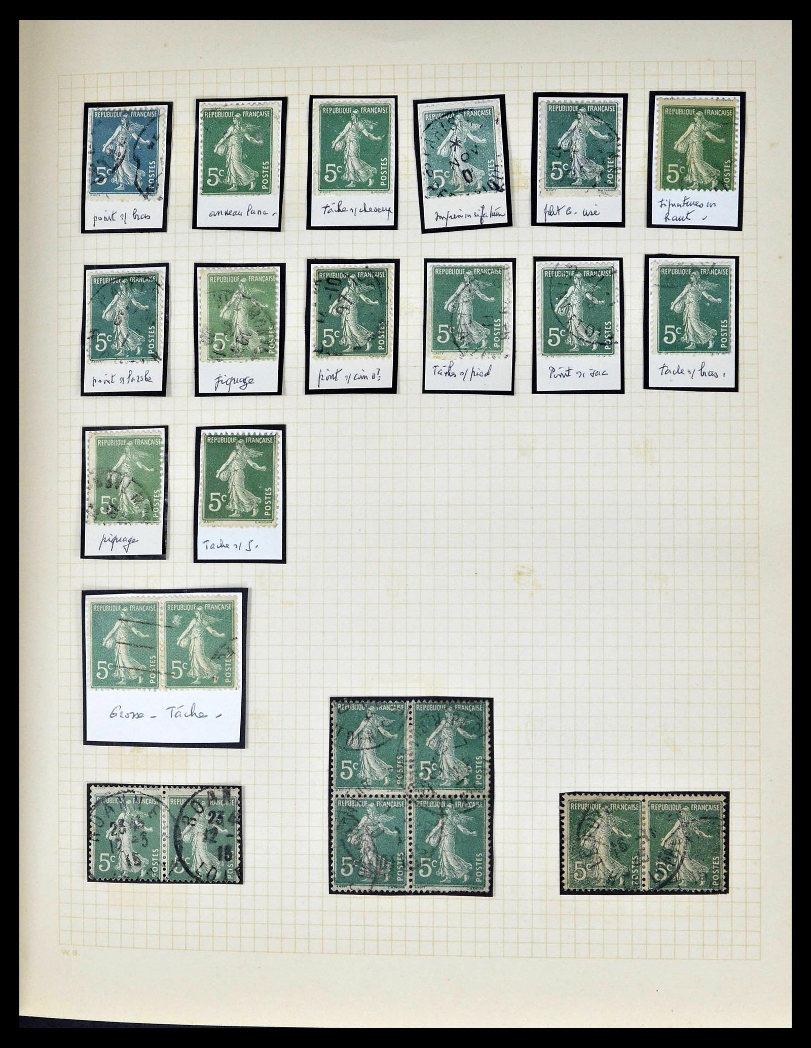 39329 0034 - Stamp collection 39329 France Semeuse.