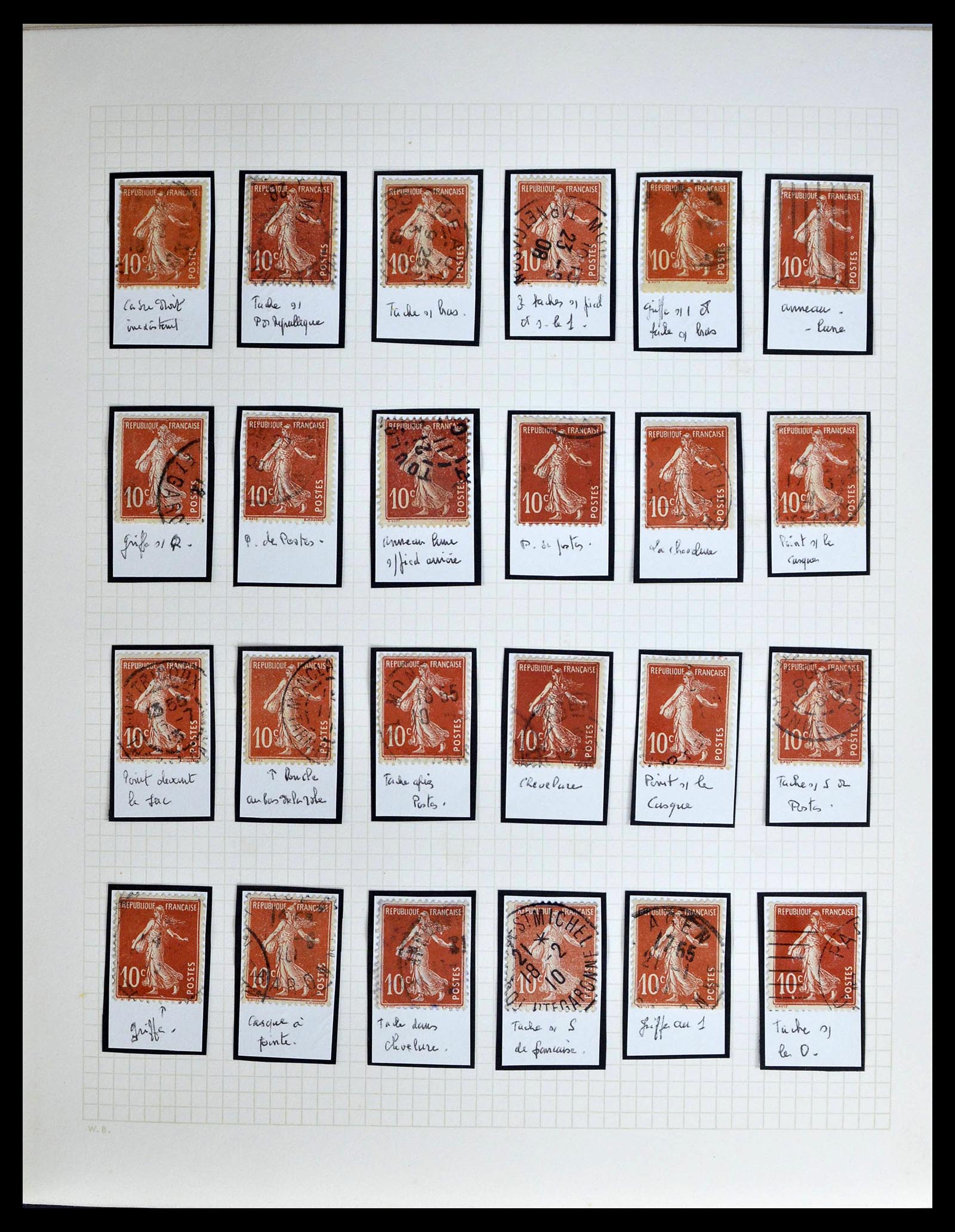 39329 0041 - Stamp collection 39329 France Semeuse.