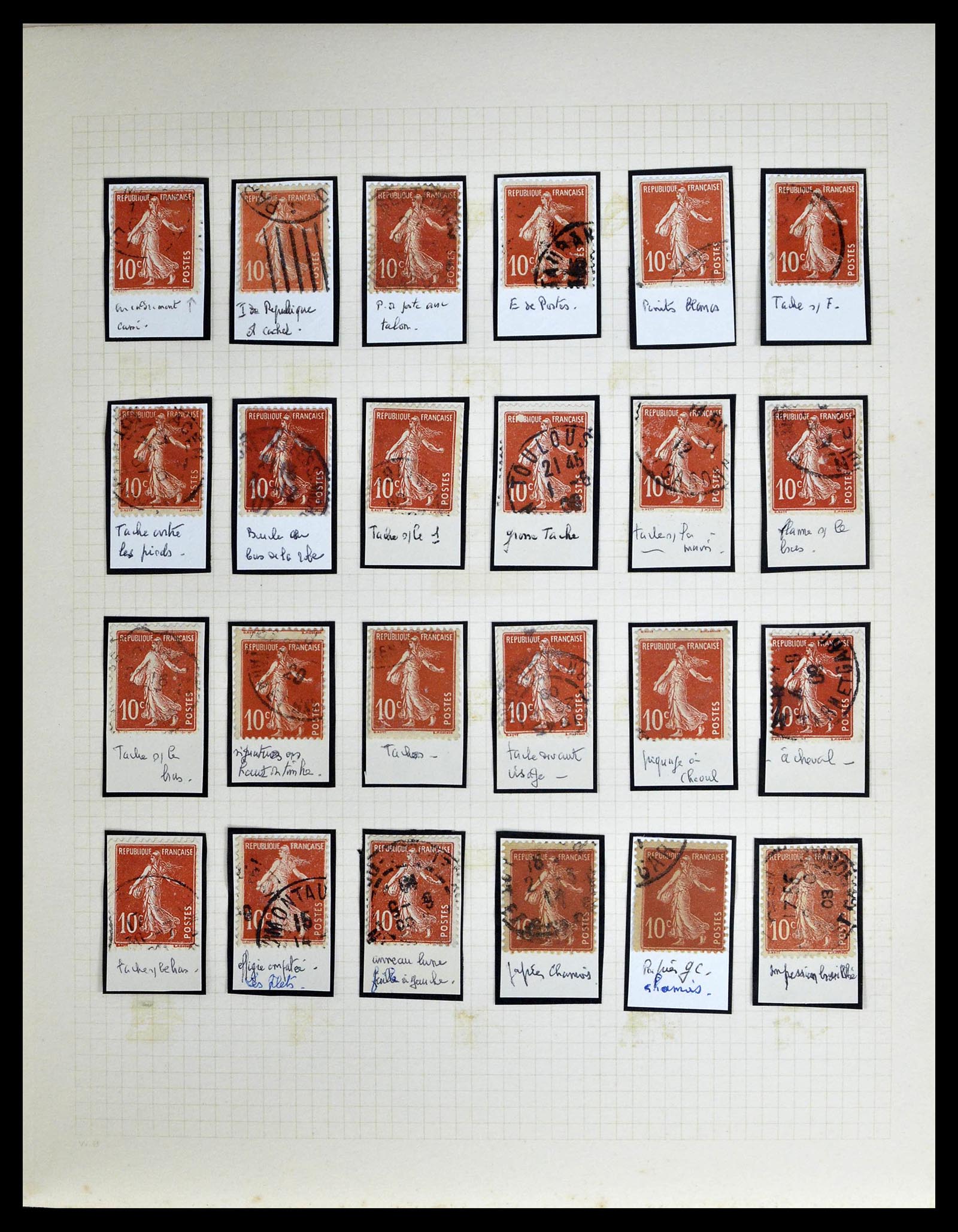 39329 0042 - Stamp collection 39329 France Semeuse.