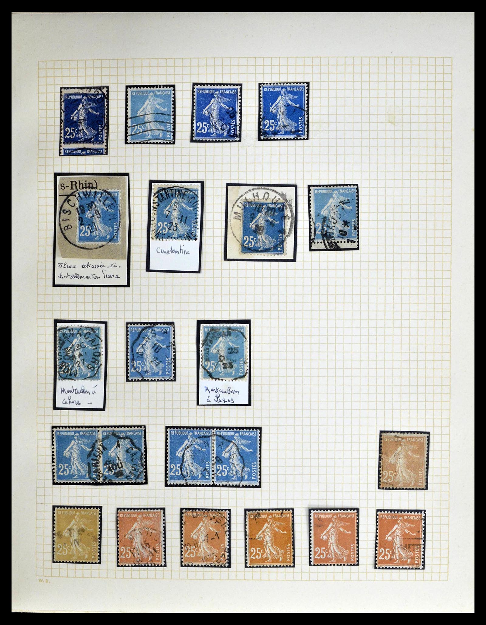 39329 0047 - Stamp collection 39329 France Semeuse.