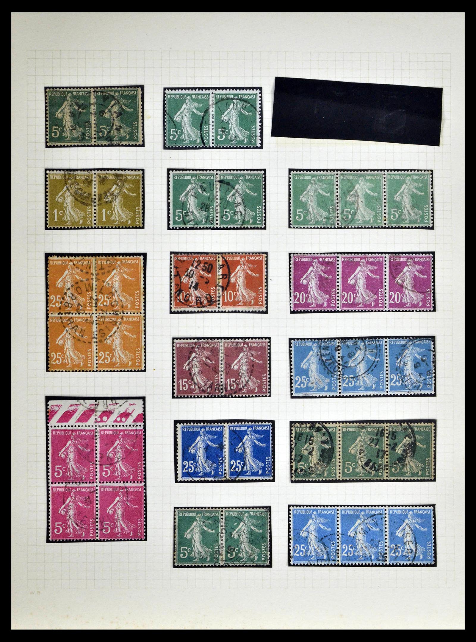 39329 0059 - Stamp collection 39329 France Semeuse.