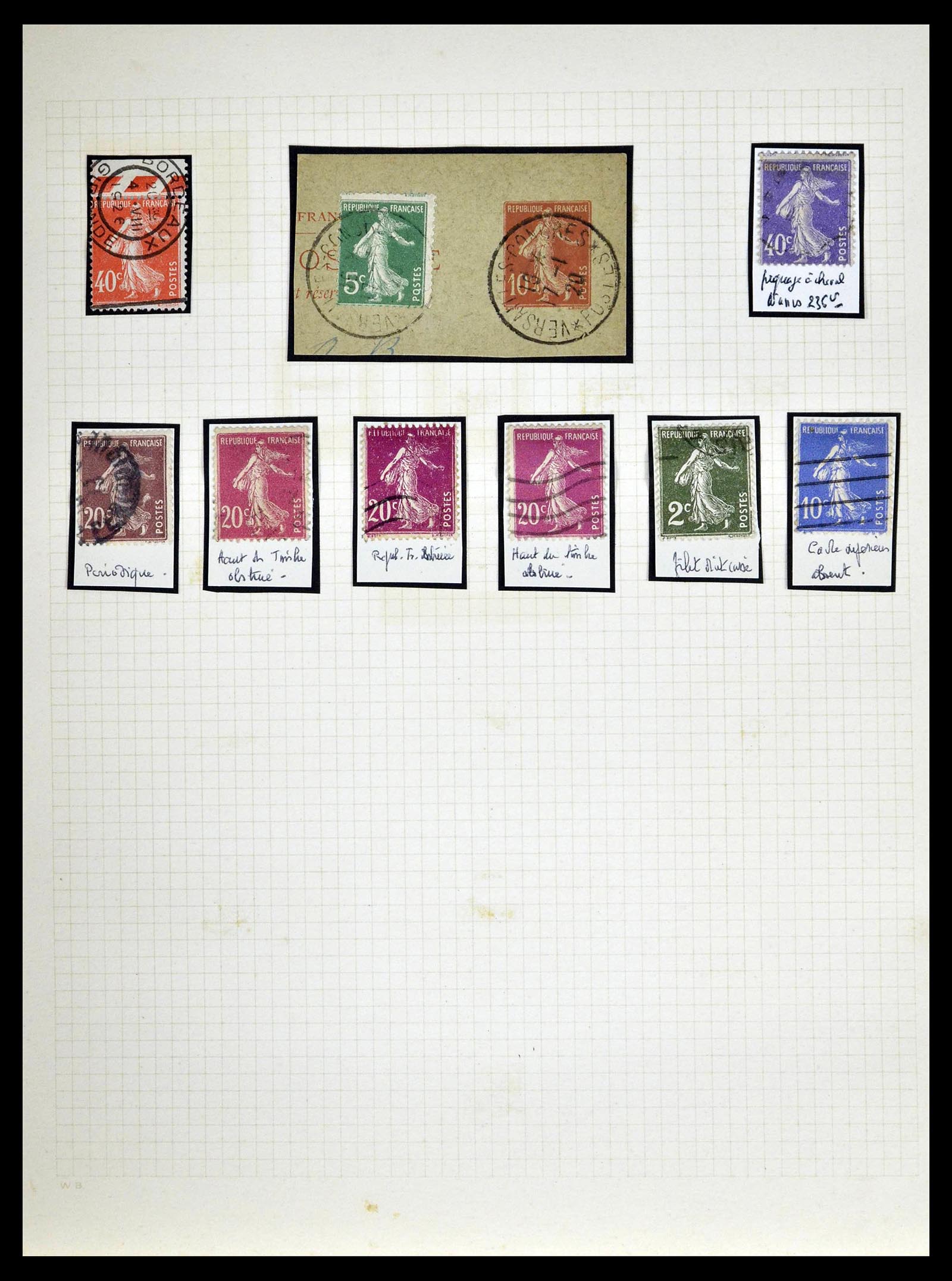 39329 0062 - Stamp collection 39329 France Semeuse.