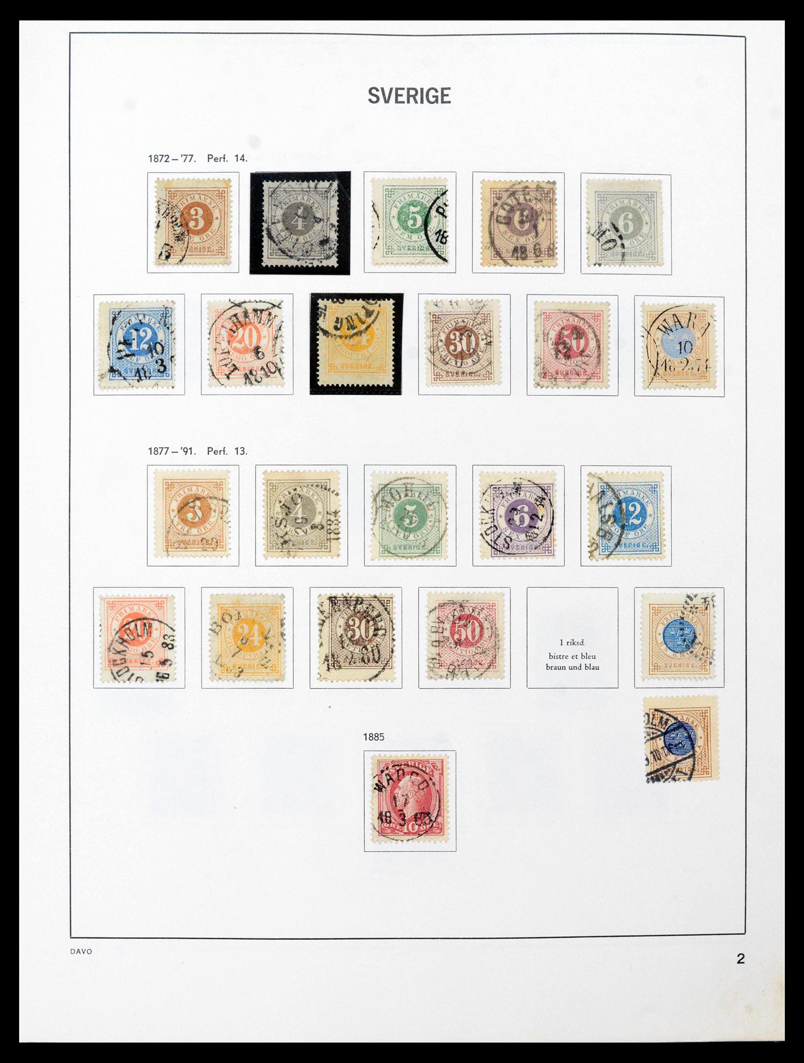 39331 0002 - Postzegelverzameling 39331 Zweden 1855-2005.