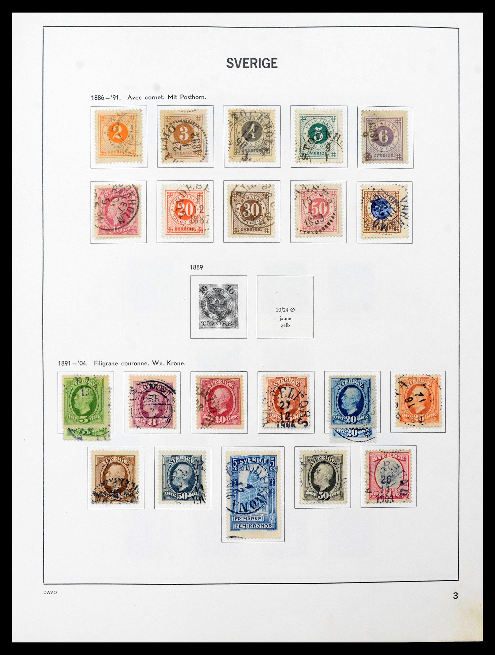 39331 0003 - Postzegelverzameling 39331 Zweden 1855-2005.