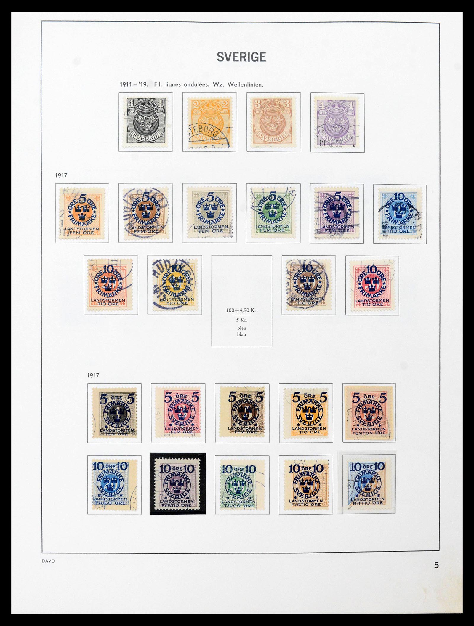 39331 0005 - Postzegelverzameling 39331 Zweden 1855-2005.