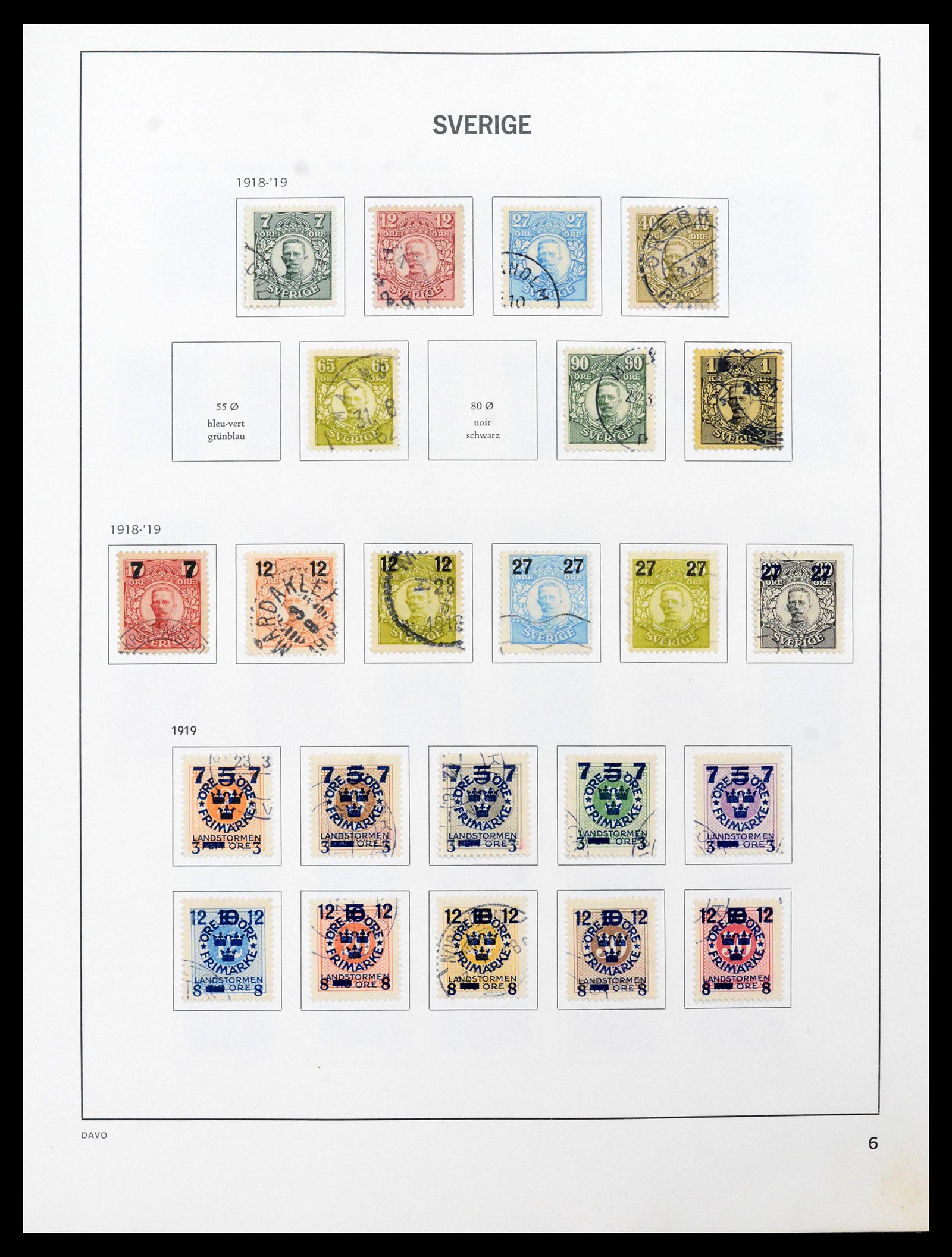 39331 0006 - Postzegelverzameling 39331 Zweden 1855-2005.