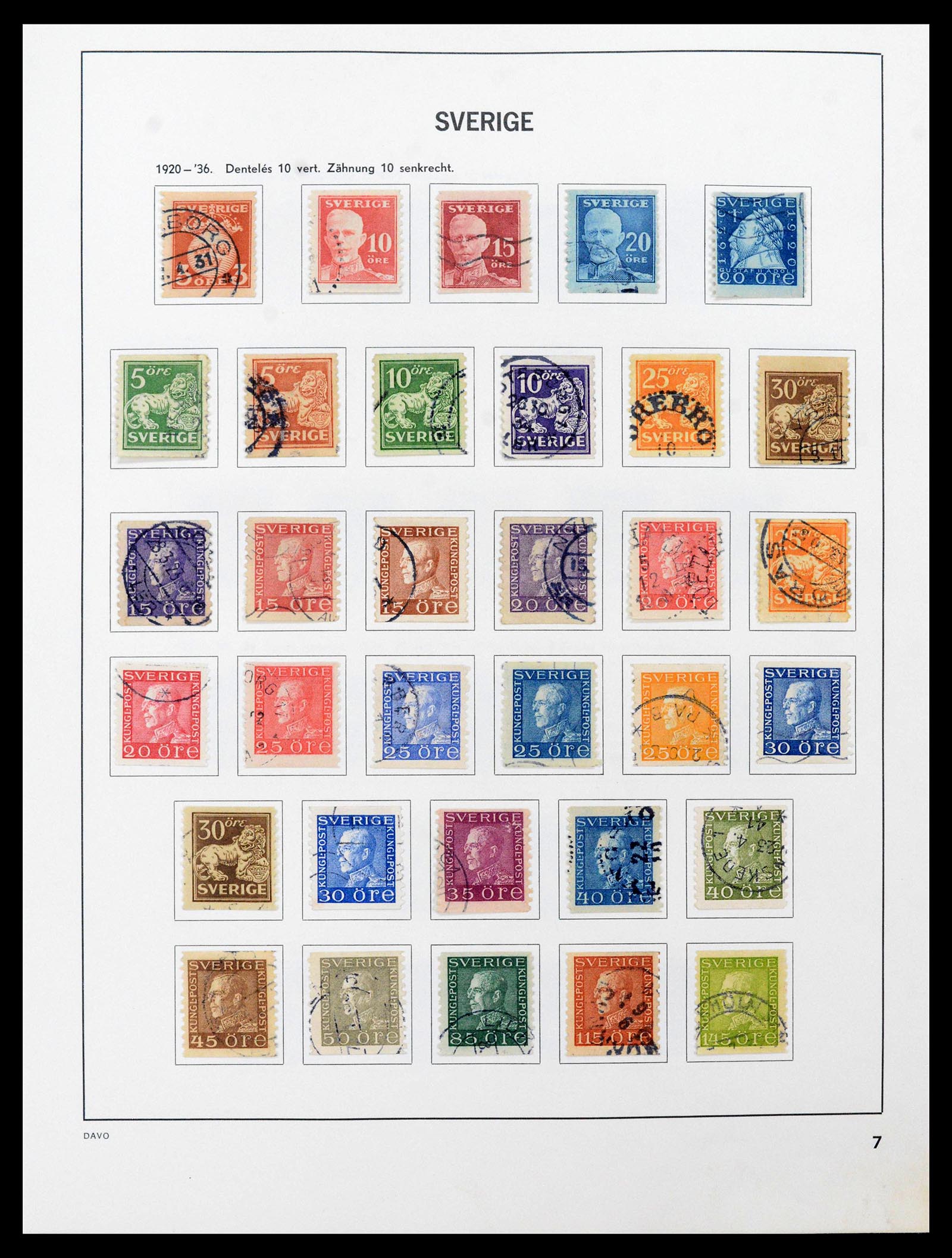 39331 0007 - Postzegelverzameling 39331 Zweden 1855-2005.