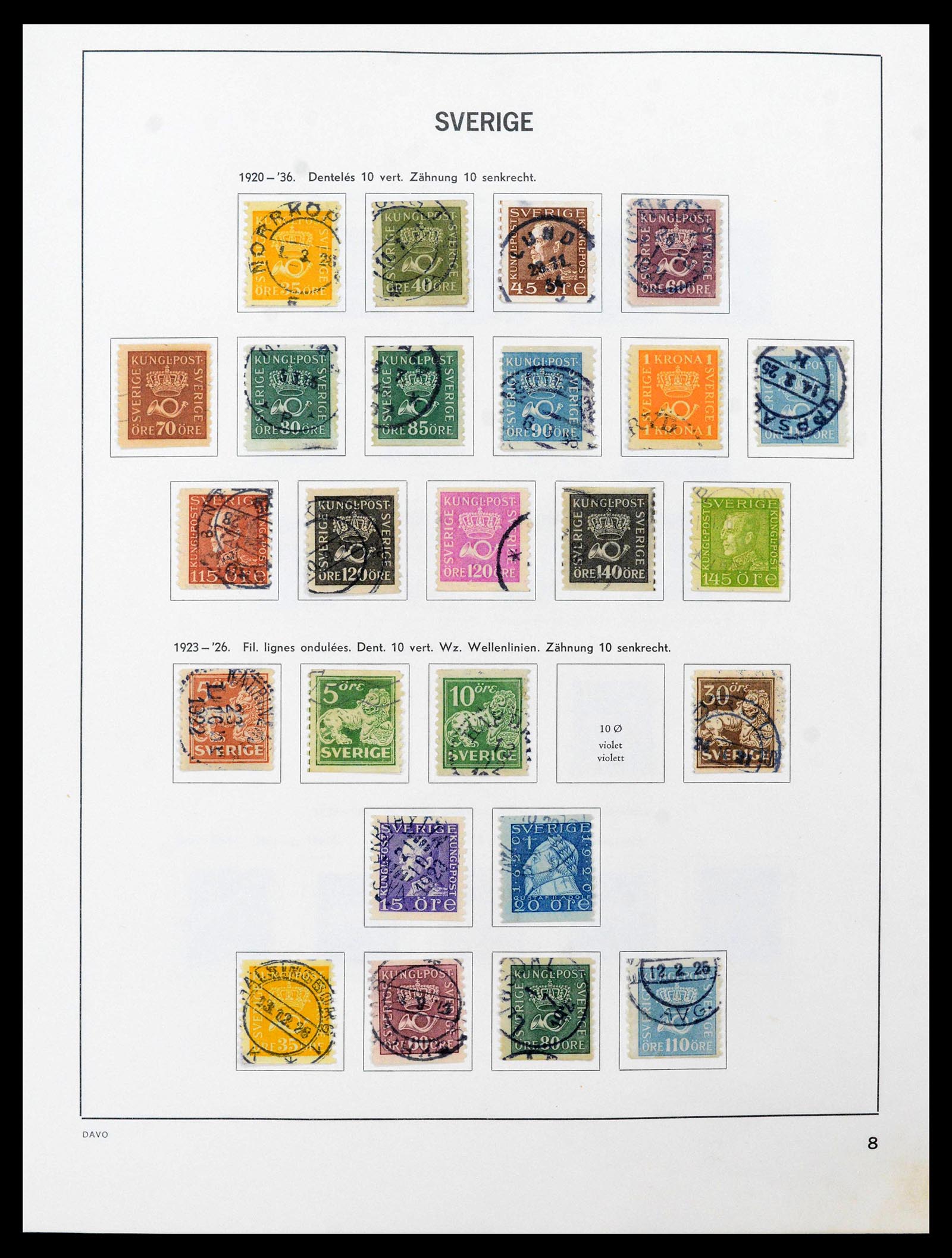 39331 0008 - Postzegelverzameling 39331 Zweden 1855-2005.