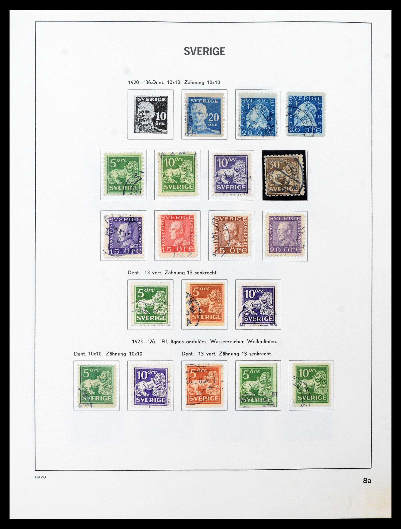 39331 0009 - Postzegelverzameling 39331 Zweden 1855-2005.
