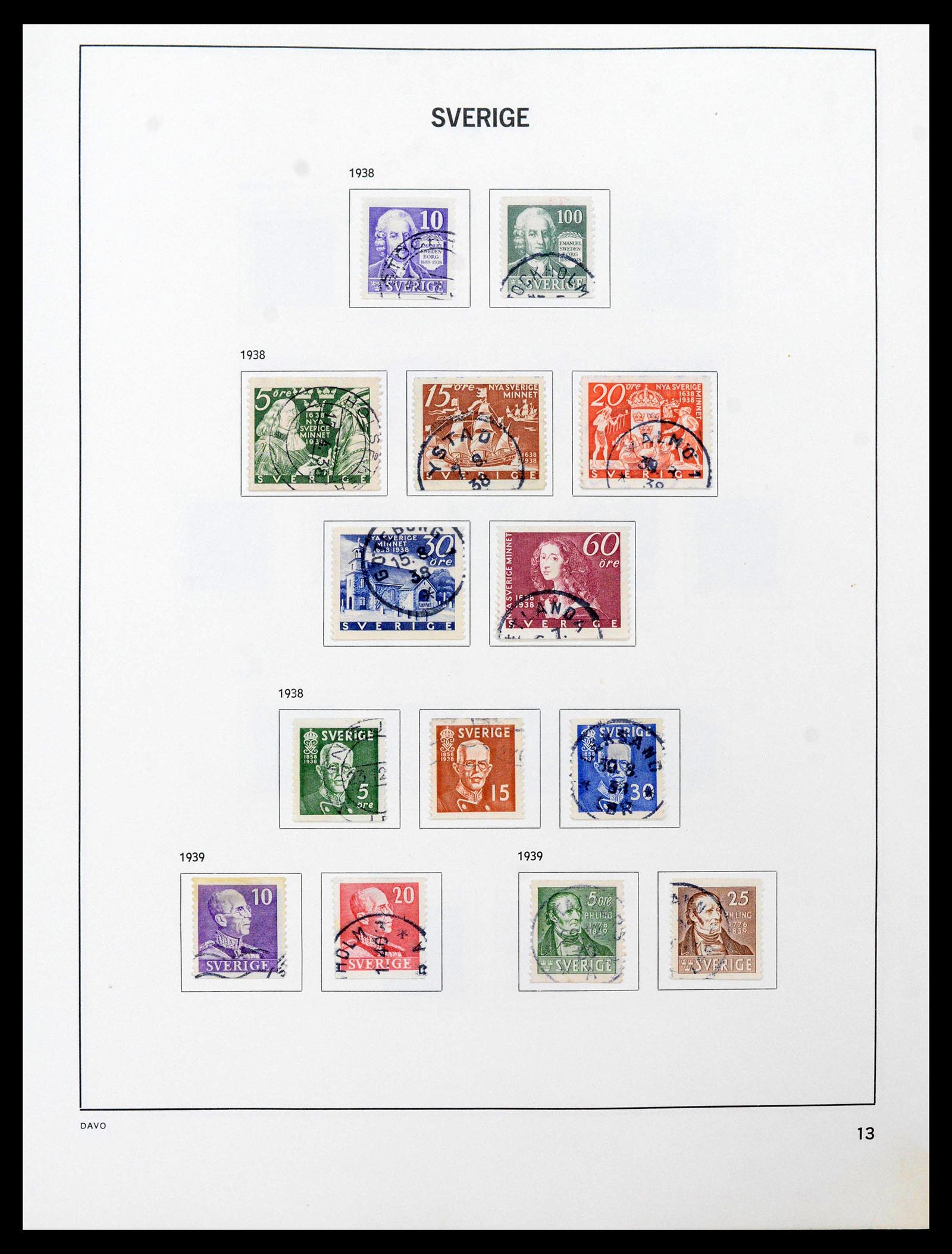 39331 0015 - Postzegelverzameling 39331 Zweden 1855-2005.