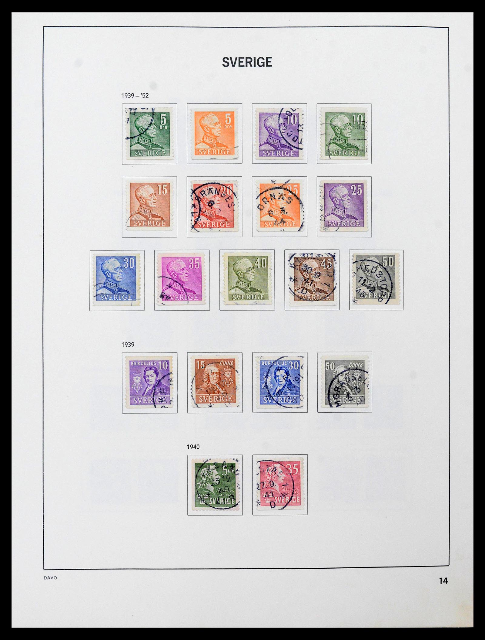 39331 0016 - Postzegelverzameling 39331 Zweden 1855-2005.