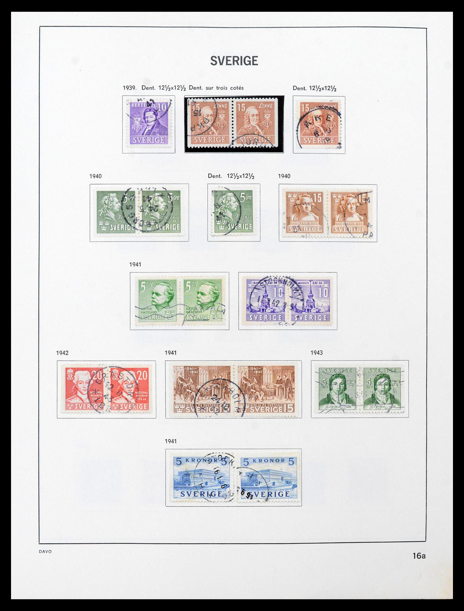 39331 0020 - Postzegelverzameling 39331 Zweden 1855-2005.