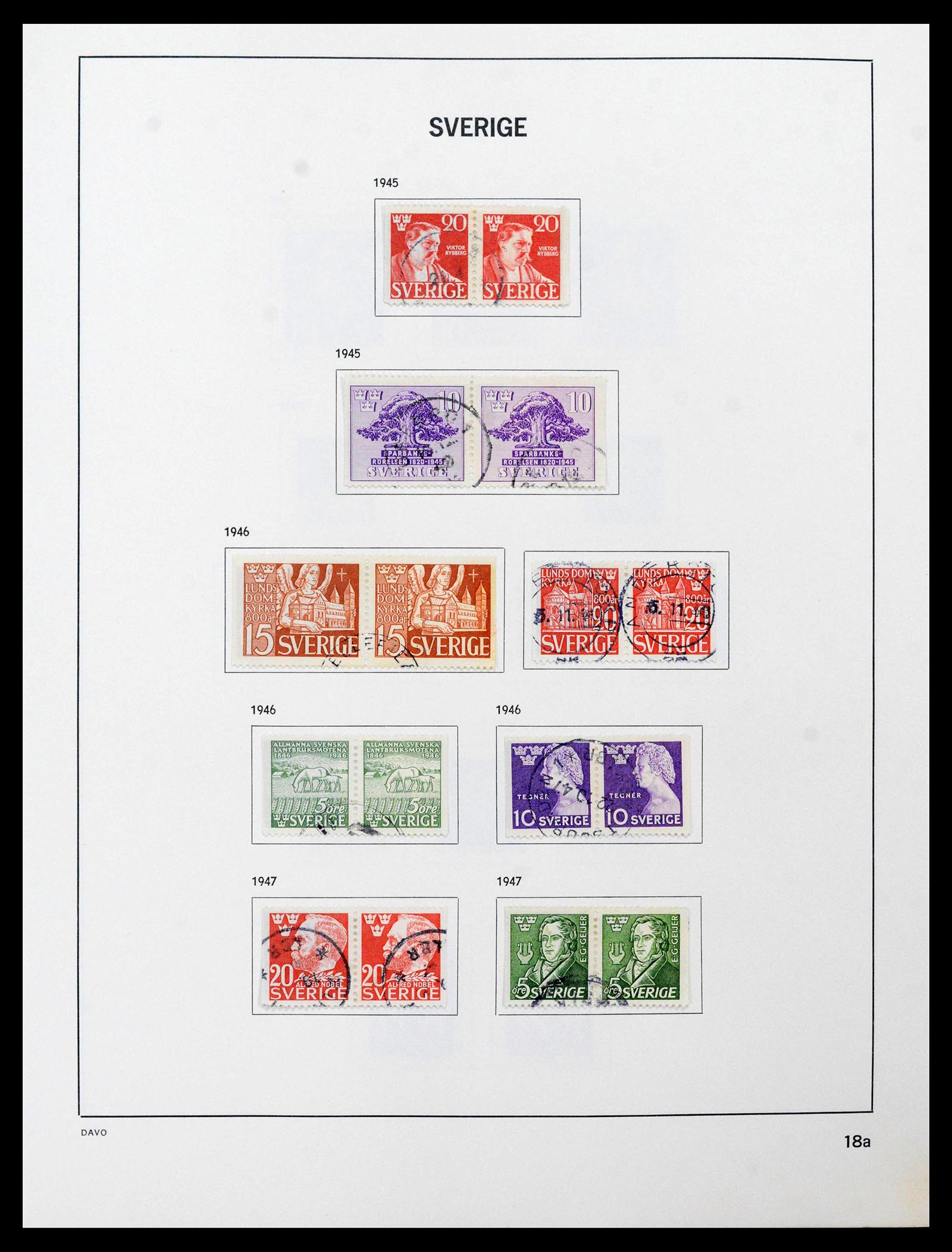 39331 0024 - Postzegelverzameling 39331 Zweden 1855-2005.